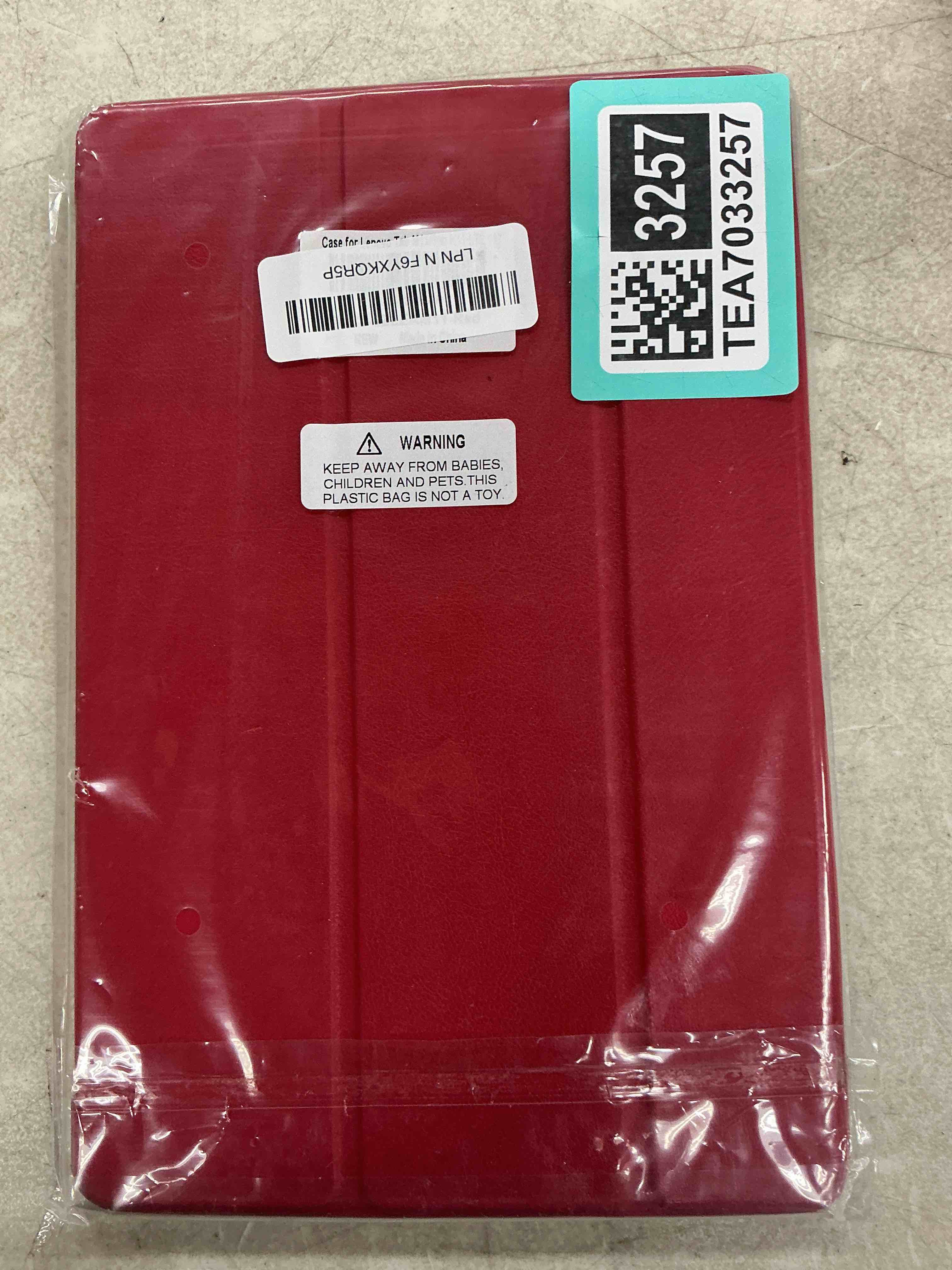 Condition photo showing Good Condition for gylint ultra-thin pu leather smart case for lenovo tab p12 pro (2nd gen) / p12 / xiaoxin pad pro 12.7-inch 2024, folding folio stand cover, red red lenovo tab p12 12.7 inch