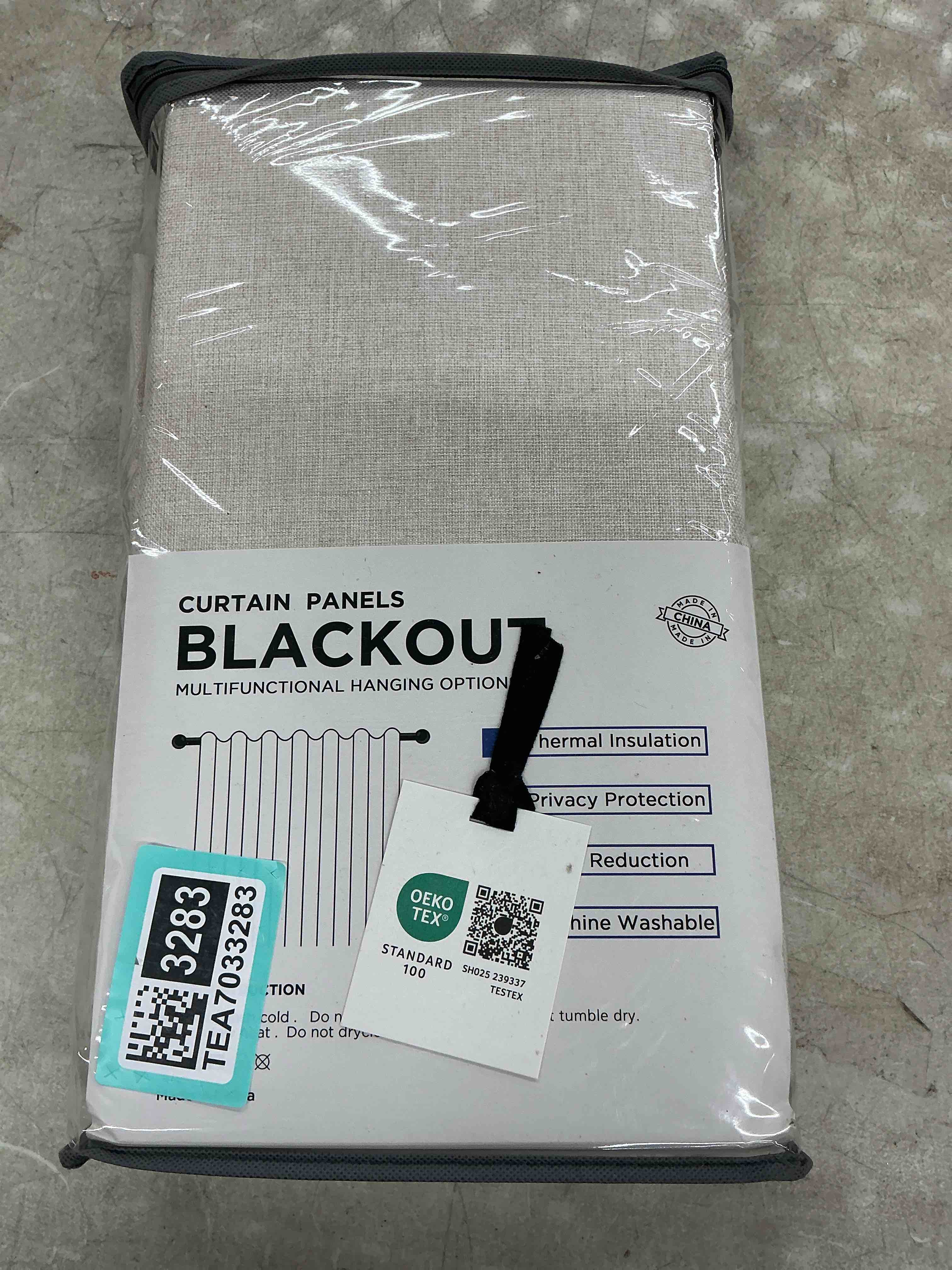 Condition photo showing New/Like New for 100% blackout shield linen blackout curtains for bedroom 120 inches long, back tab/rod pocket living room drapes, thermal insulated blackout curtains 2 panels set, 50" w x 120" l,cream alba | cream 50"w x 120"l (pack of 2)