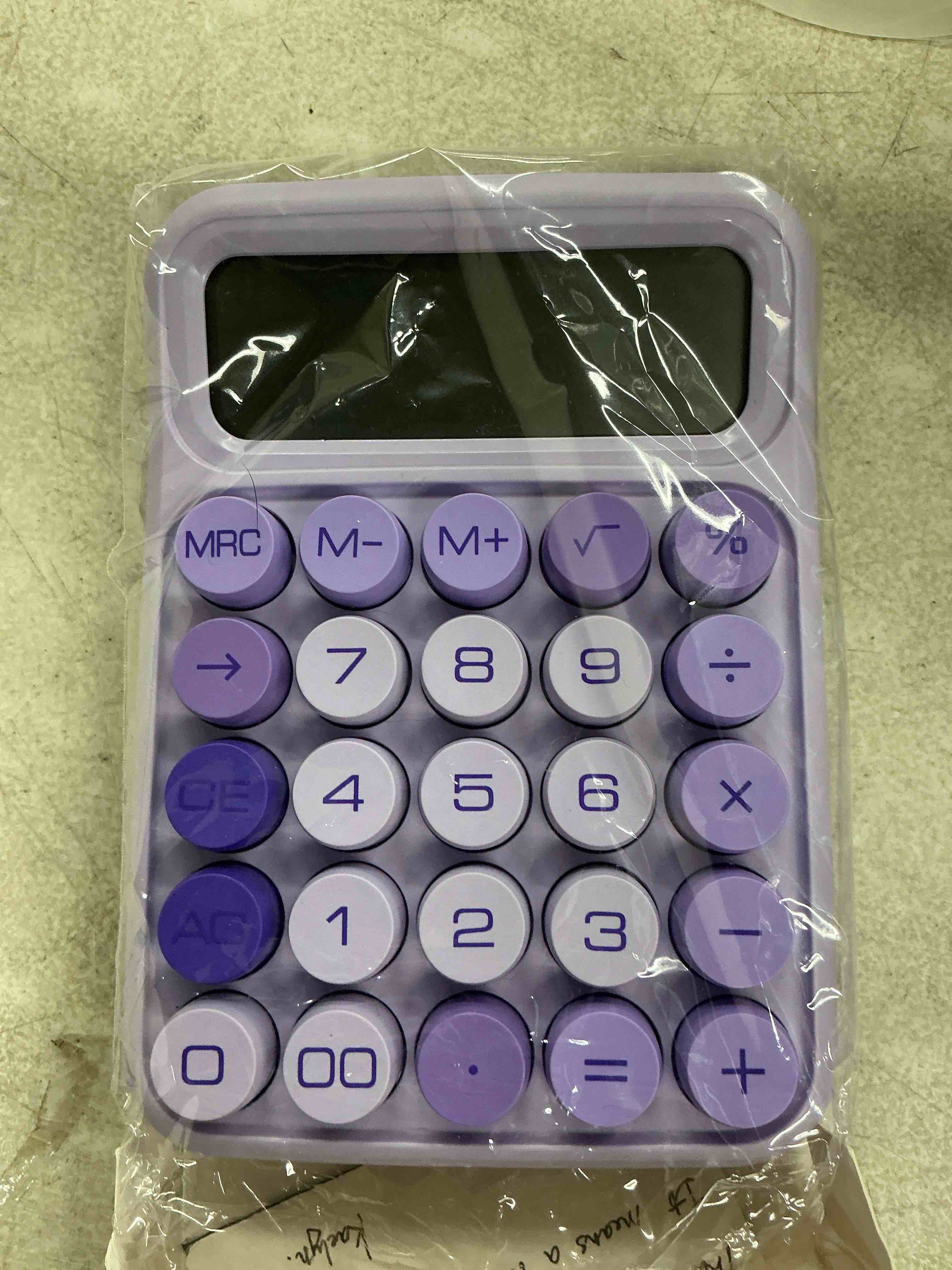 Condition photo showing Good Condition for mr. pen- mechanical switch calculator, 12 digit large lcd display | purple with big buttons, mechanical switch calculator for home, school, office