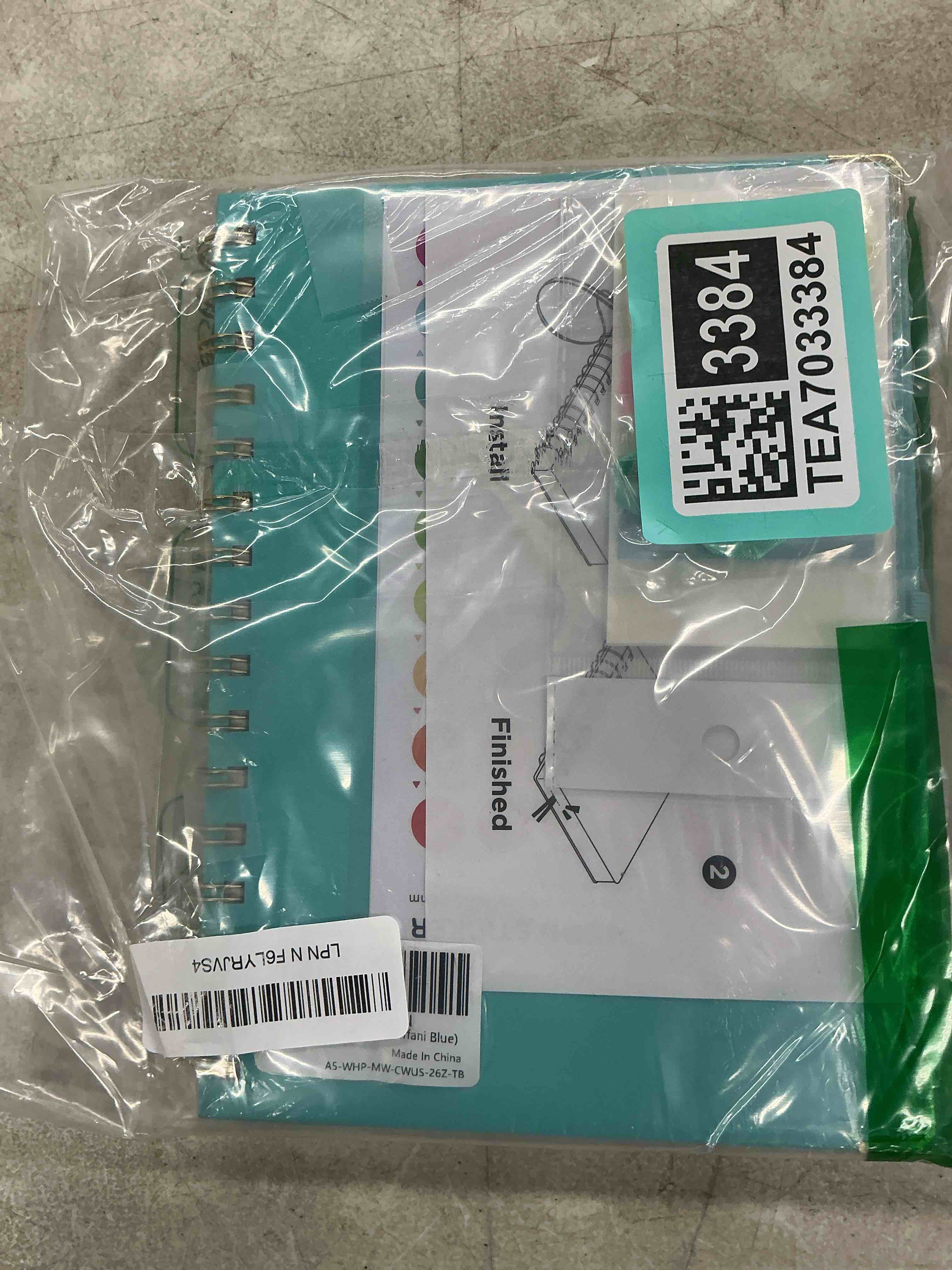 Condition photo showing Good Condition for rettacy academic planner 2026-2027, weekly and monthly, july 2026 - june 2027, medium size (5.7" x 8.3"), calendar, agenda, 12-month tabs, hardcover, for student, teacher, school (tiffani blue)
