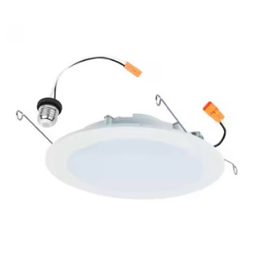 Halo HLB Series White 6-in 965 -Lumens Switchable white Round Dimmable LED