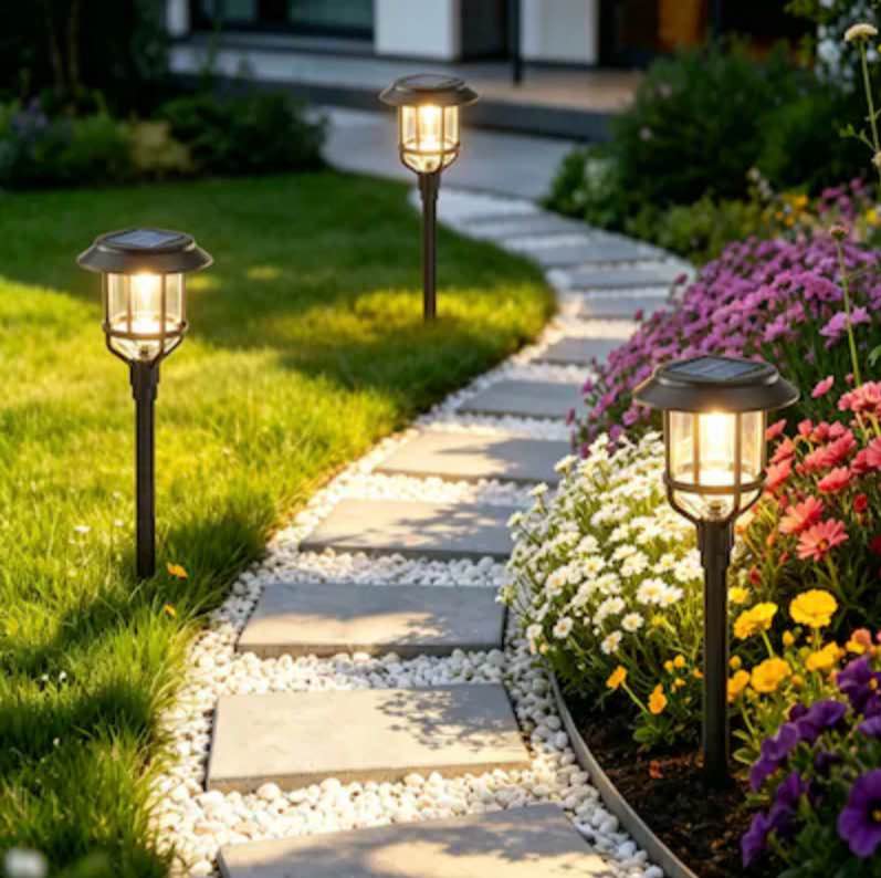 Harbor Breeze 15 -Lumens Black Solar LED Outdoor Path Light 3000-K