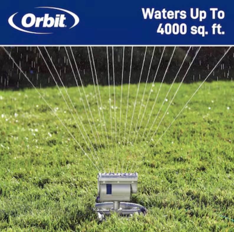 Orbit Max 3900-sq ft Oscillating Sled Lawn Sprinkler