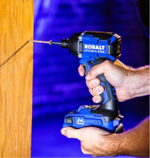 Kobalt 24-volt 1/4-in Brushless Cordless Impact Driver ** BATTERIES AND CHARGER NOT INCLUDED