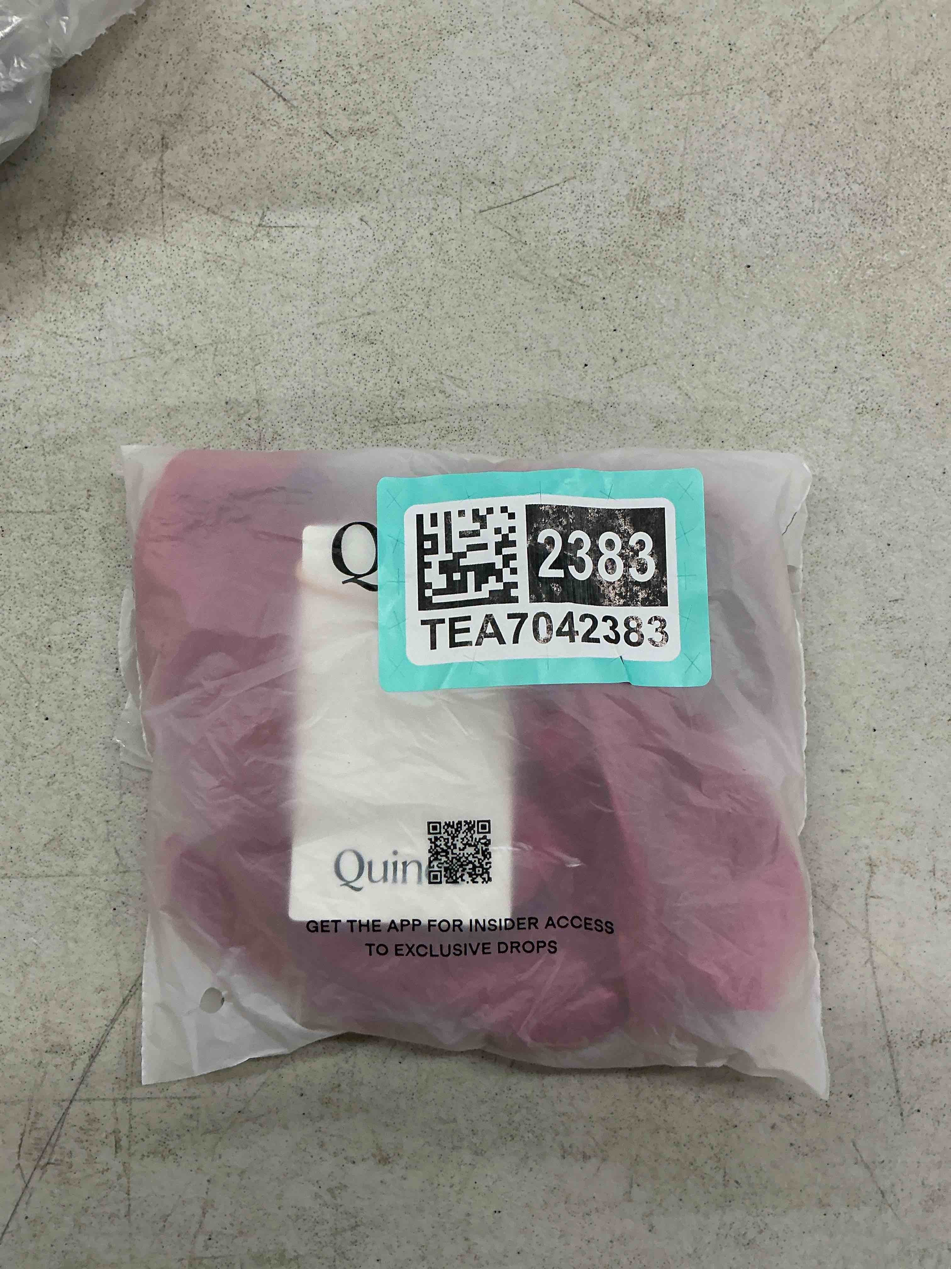 Condition photo showing New/Like New for quince italian demi bikini top, s, cherry