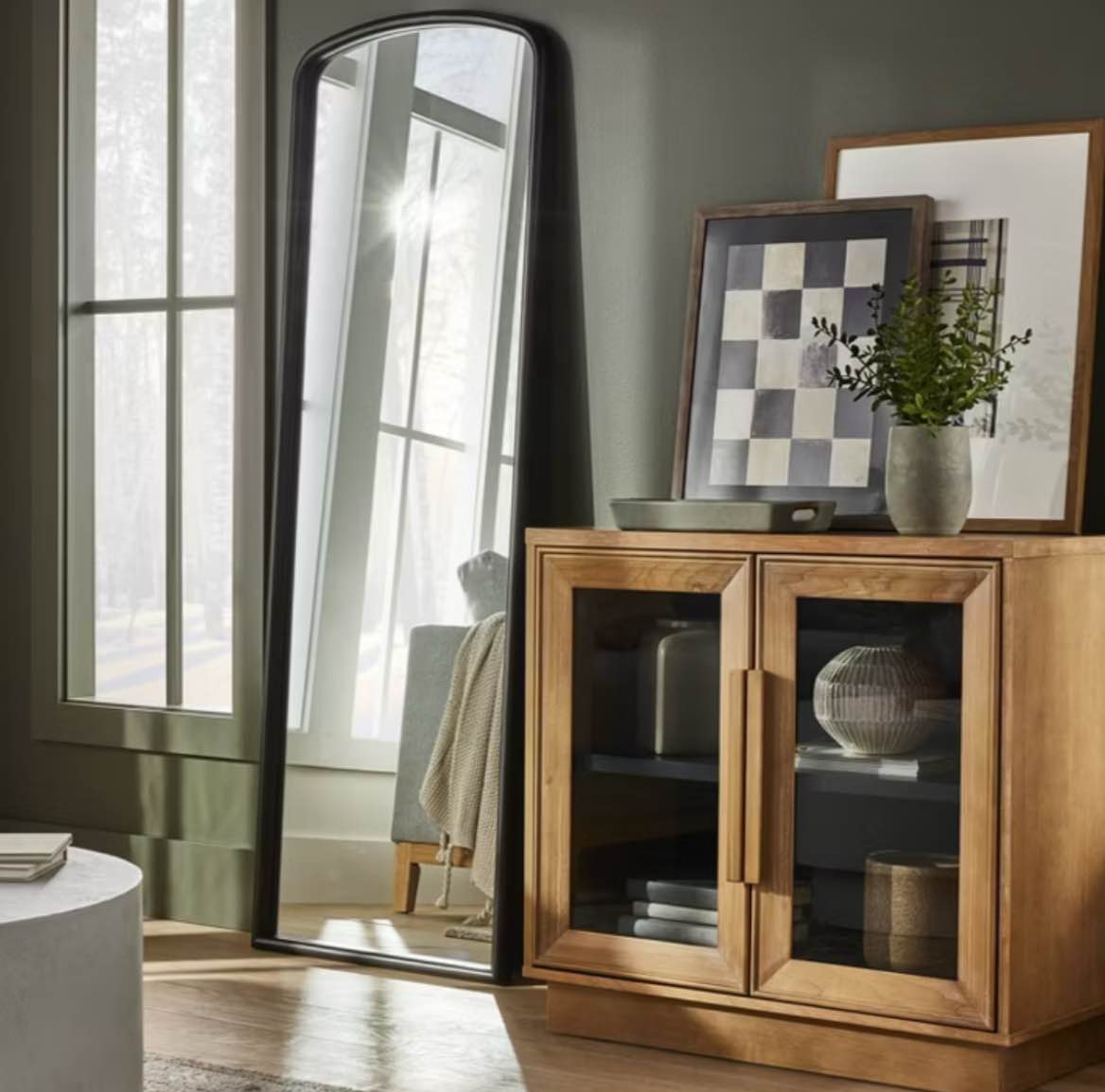 16" x 20" Checkerboard Framed Wall Art - Threshold™ designed with Studio McGee: Modern Geometric Decor, Sawtooth Back