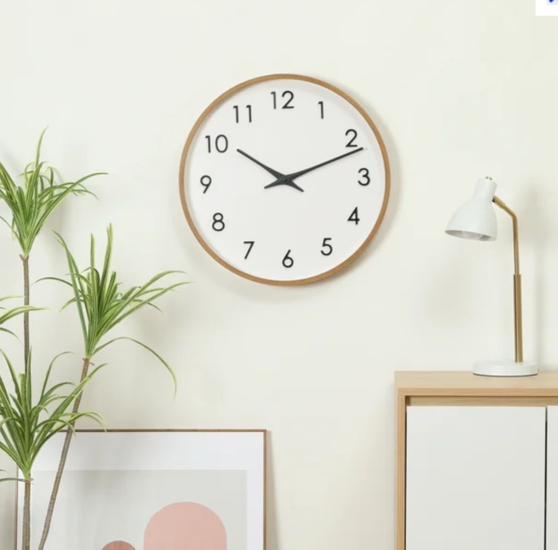 Better Homes And Gardens 20 Quartz Modern Indoor Wall Clock Easy Installation