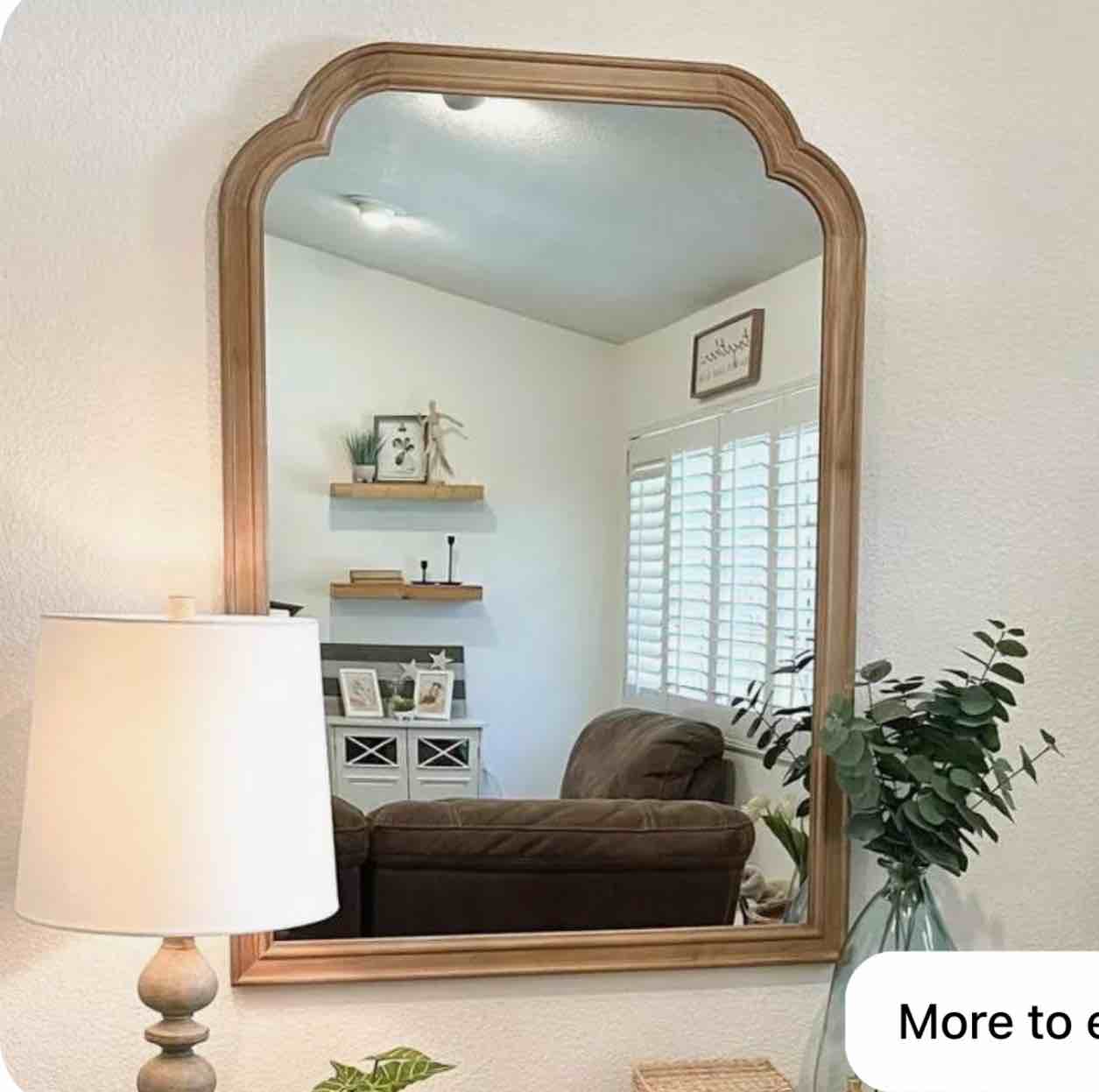 30" x 42" French Country Wall Mirror Brown - Threshold™