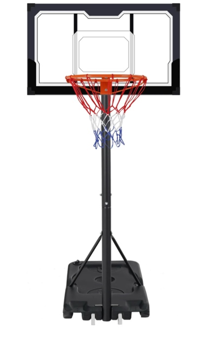 Portable Basketball Hoop Outdoor on Clearance, SEGMART Height Adjustable Swimming Pool Basketball Hoop Goal System with PE Backboard for Kids Youth Adults Play in Backyard/Courts/Indoor