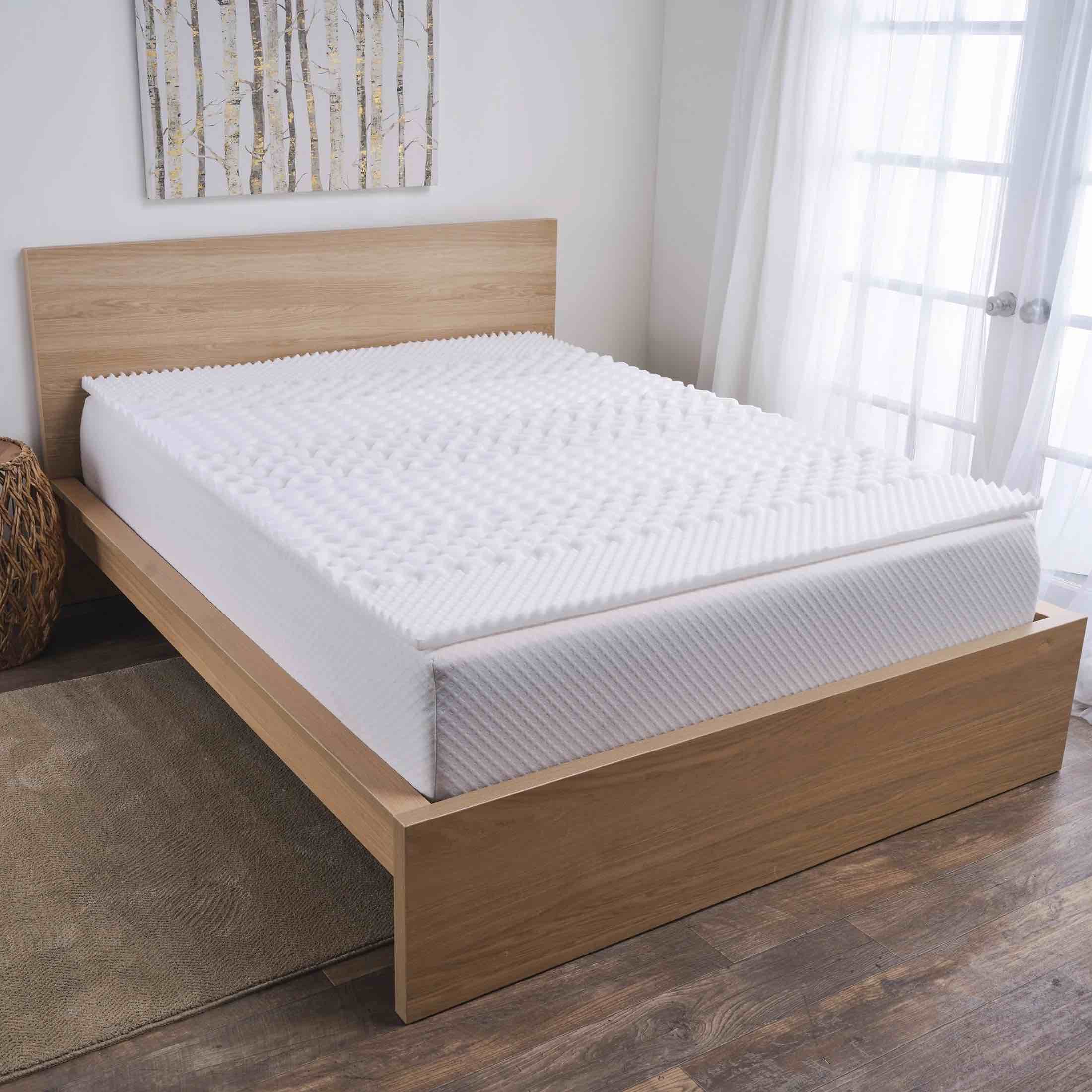 Mainstays Twin/Twin XL 1.25 Inch 7-Zone Foam Mattress Topper