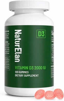  NaturElan Vitamin D3 2000 IU Gummies 120ct 10/23/26