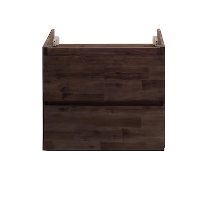 fresca formosa 24-in acacia wood floating bathroom vanity base cabinet without top - fcb3124aca