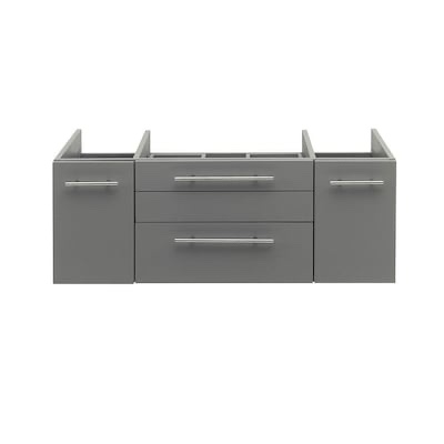 Fresca Lucera 42-Inch Gray Floating Bathroom Vanity Base Cabinet without Top - FCB6142GR-VSL 