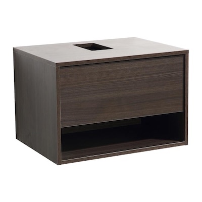 Fresca Potenza 30-in Gray Floating Bathroom Vanity Base Cabinet without Top - FCB8070GO