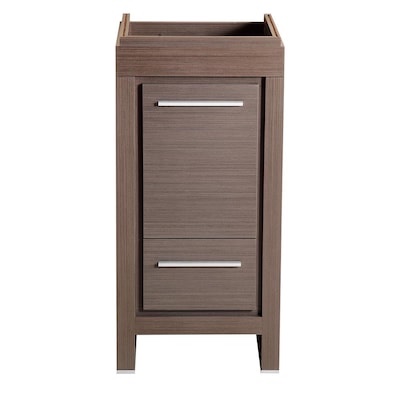 Fresca Allier 15-in Gray Oak Bathroom Vanity Base Cabinet without Top - FCB8118GO 