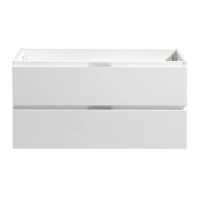 Fresca Valencia 40-in Glossy White Floating Bathroom Vanity Base Cabinet without Top - FCB8342WH
