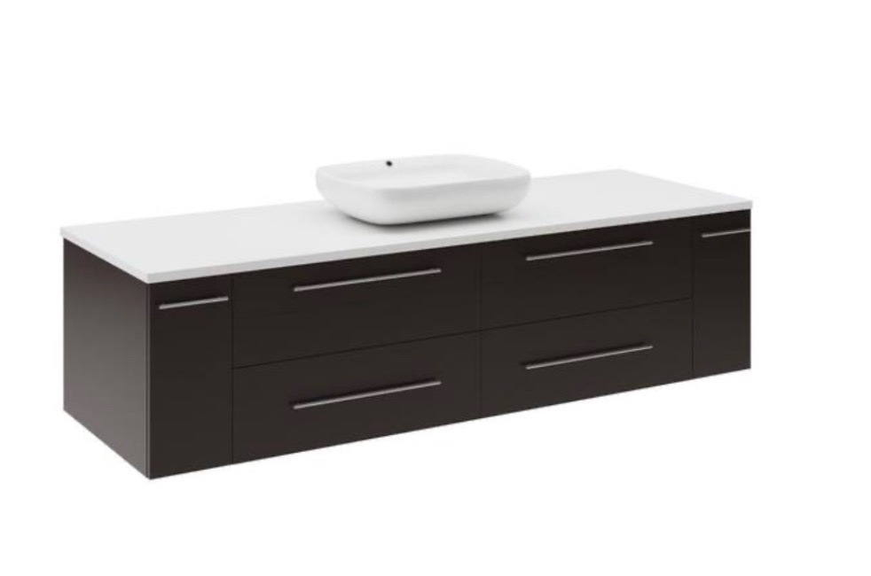 Fresca 60in x 20.5in Modella Cabinet Countertop For Single Vessel Sink - FCT6160WH-VSL (Countertop Only - Sink Not Included)