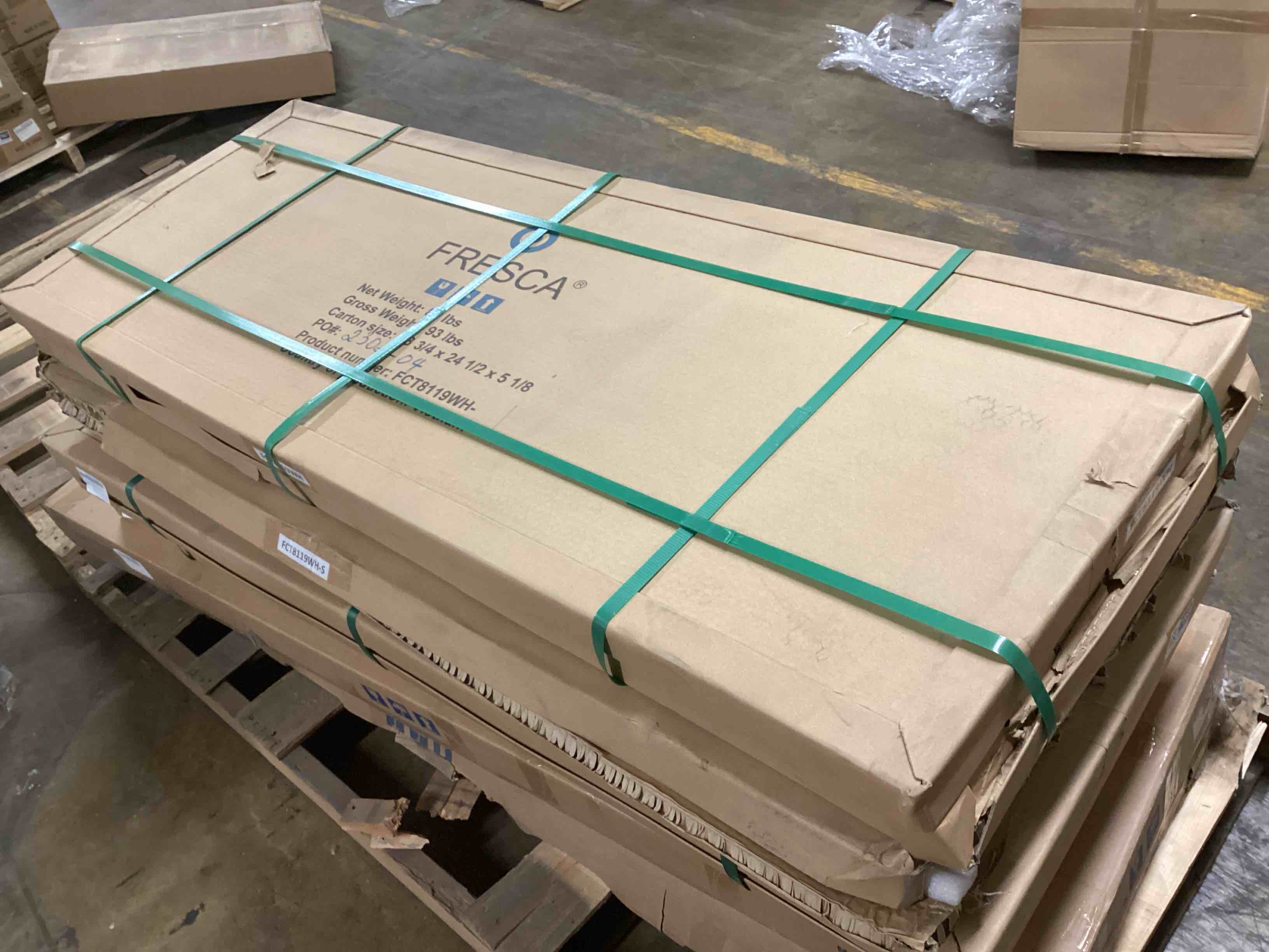 Condition photo showing Good Condition for Fresca Allier 60-Inch White Ceramic Countertop Only - FCT8119WH-S (Countertop Only - Sink And Cabinet Not Included)