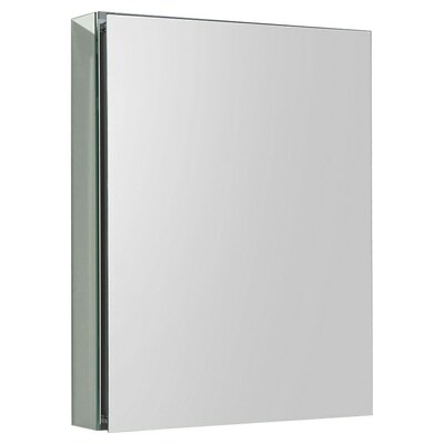 fresca senza 20-in x 26-in surface/recessed mount mirror mirrored rectangle medicine cabinet - fmc8058