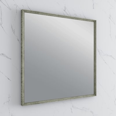 Fresca Formosa 32-in x 32-in Framed Square Bathroom Vanity Mirror ( Sage Gray ) - FMR3132ASH