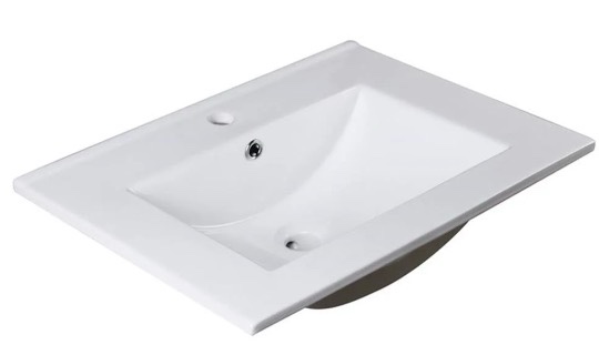 fresca cambridge 24in white ceramic sink - fvs2124wh