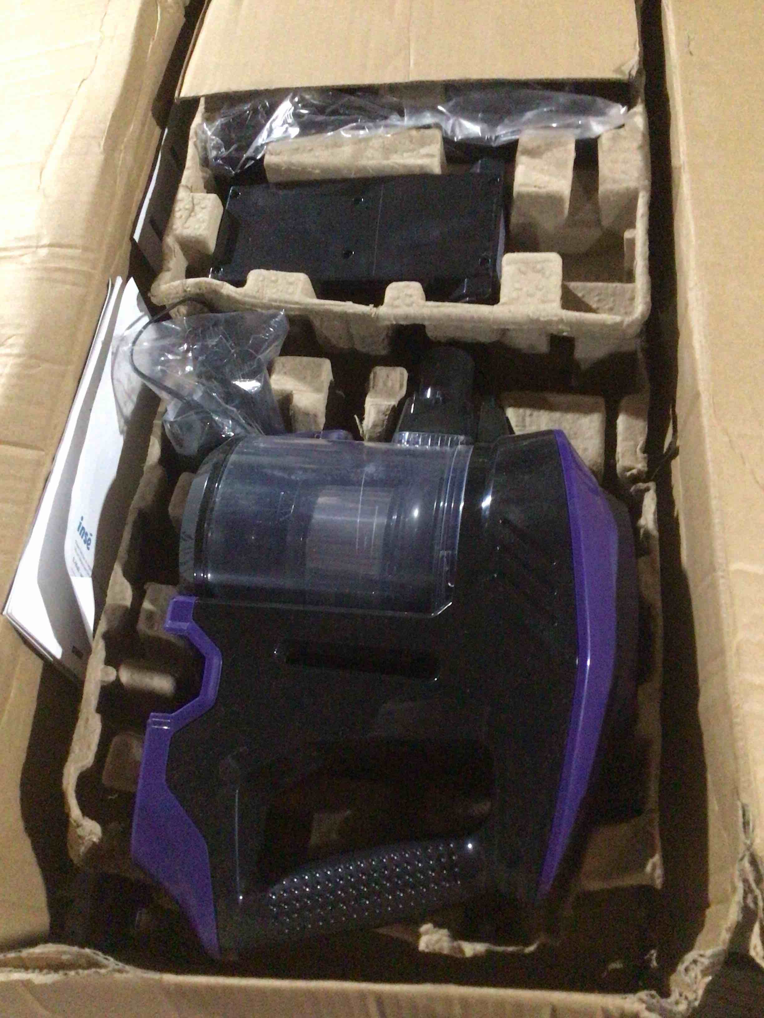 Condition photo showing As Is for inse cordless vacuum cleaner,6-in-1 stick handheld vacuum 25kpa ultra-light for carpet floor pet hair,n660