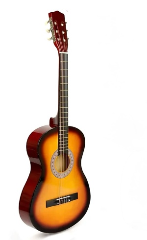 30" Wood Guitar with Case and Accessories for Kids/Girls/Boys/Beginners (Sunburst)