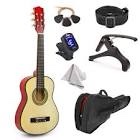 38" Wood Guitar with Case and Accessories for Kids/Girls/Boys/Beginners (Natural) s/boys/boys (natural)