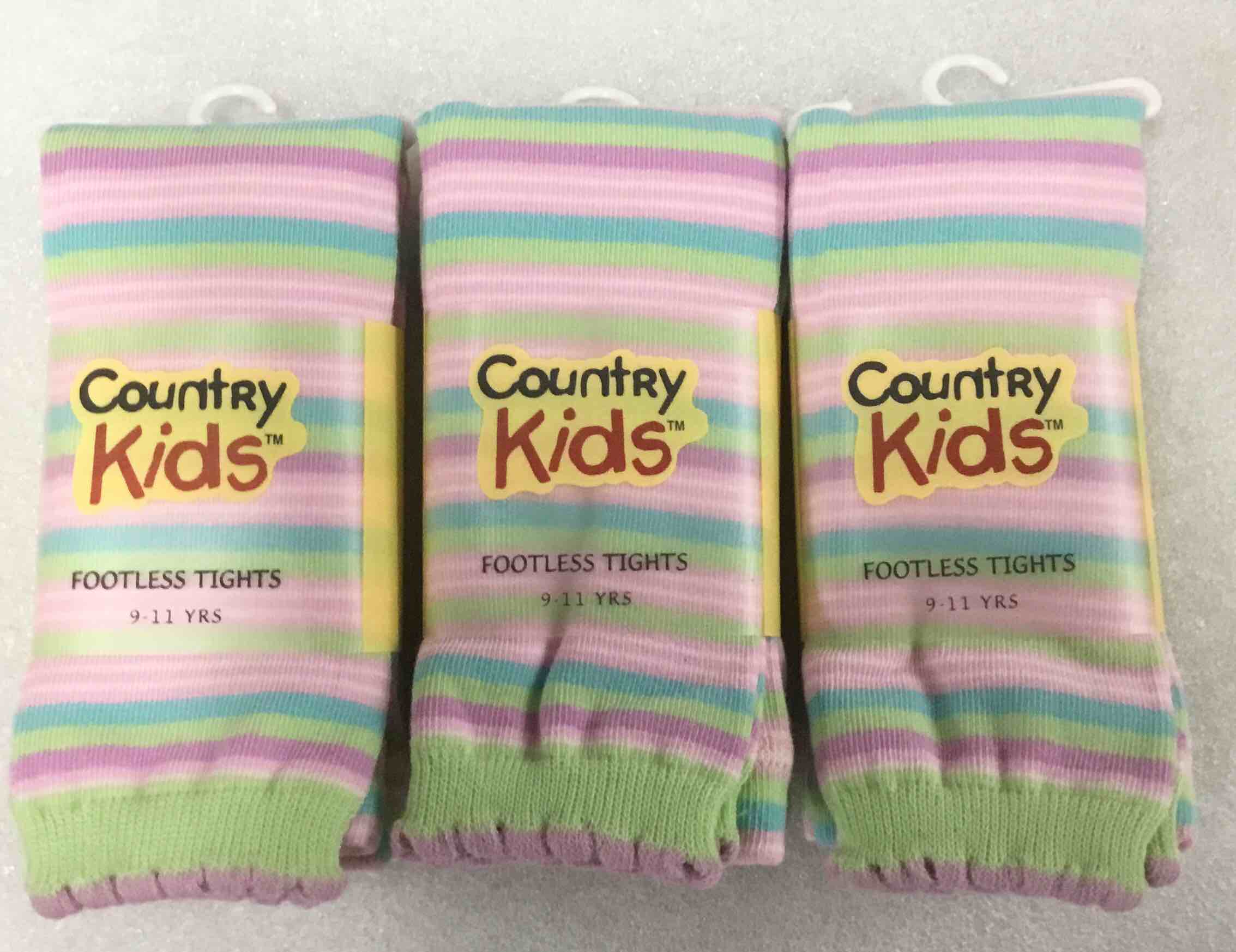 Country Kids Footless Cotton Tights.9-11 Years.