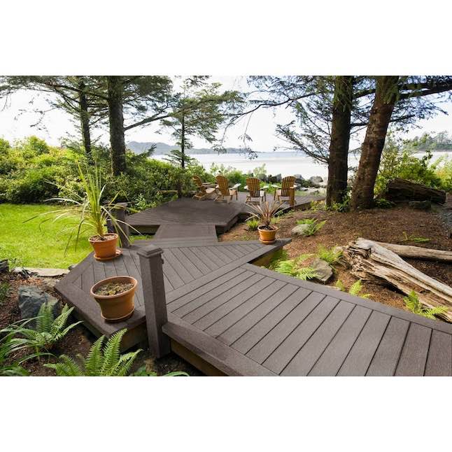 12- Foot x 8 Inches Composite Decking, Deck Boards, Vantage Cape Cod Gray(48 Pieces)
