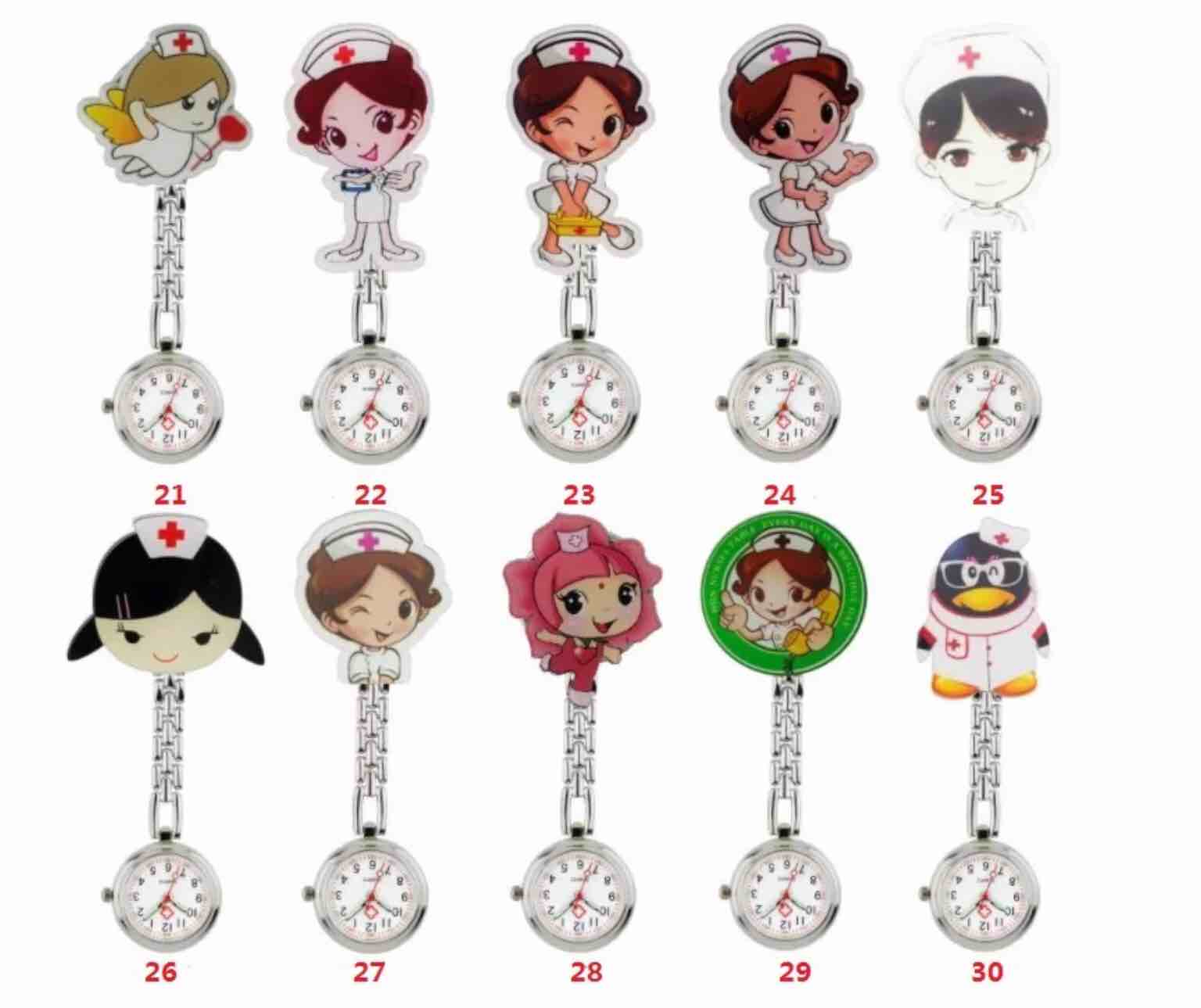 Nurse Clip-On Cartoon Watch Fob 