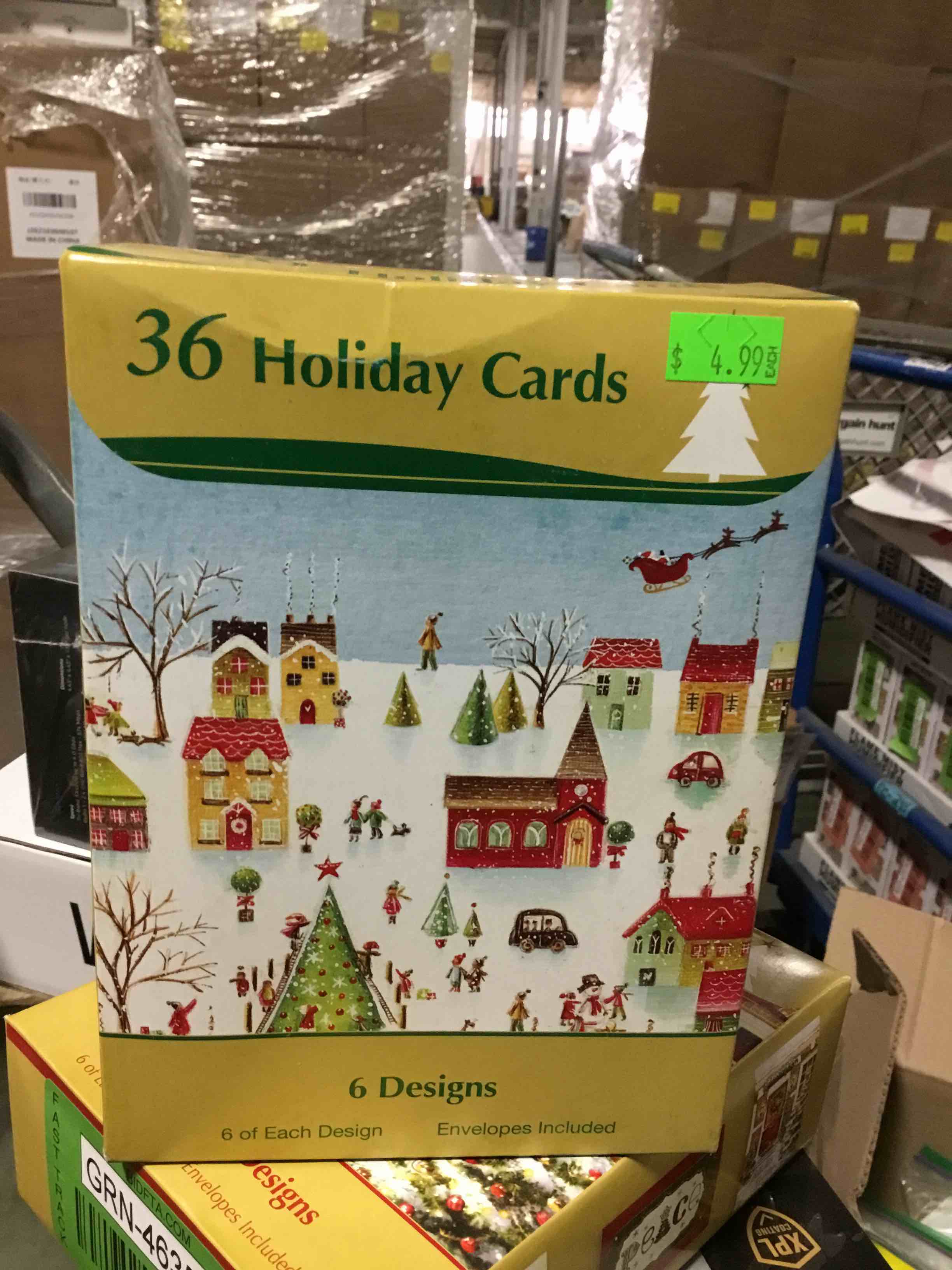 Assorted Holiday Cards, 6 designs, envelopes included 