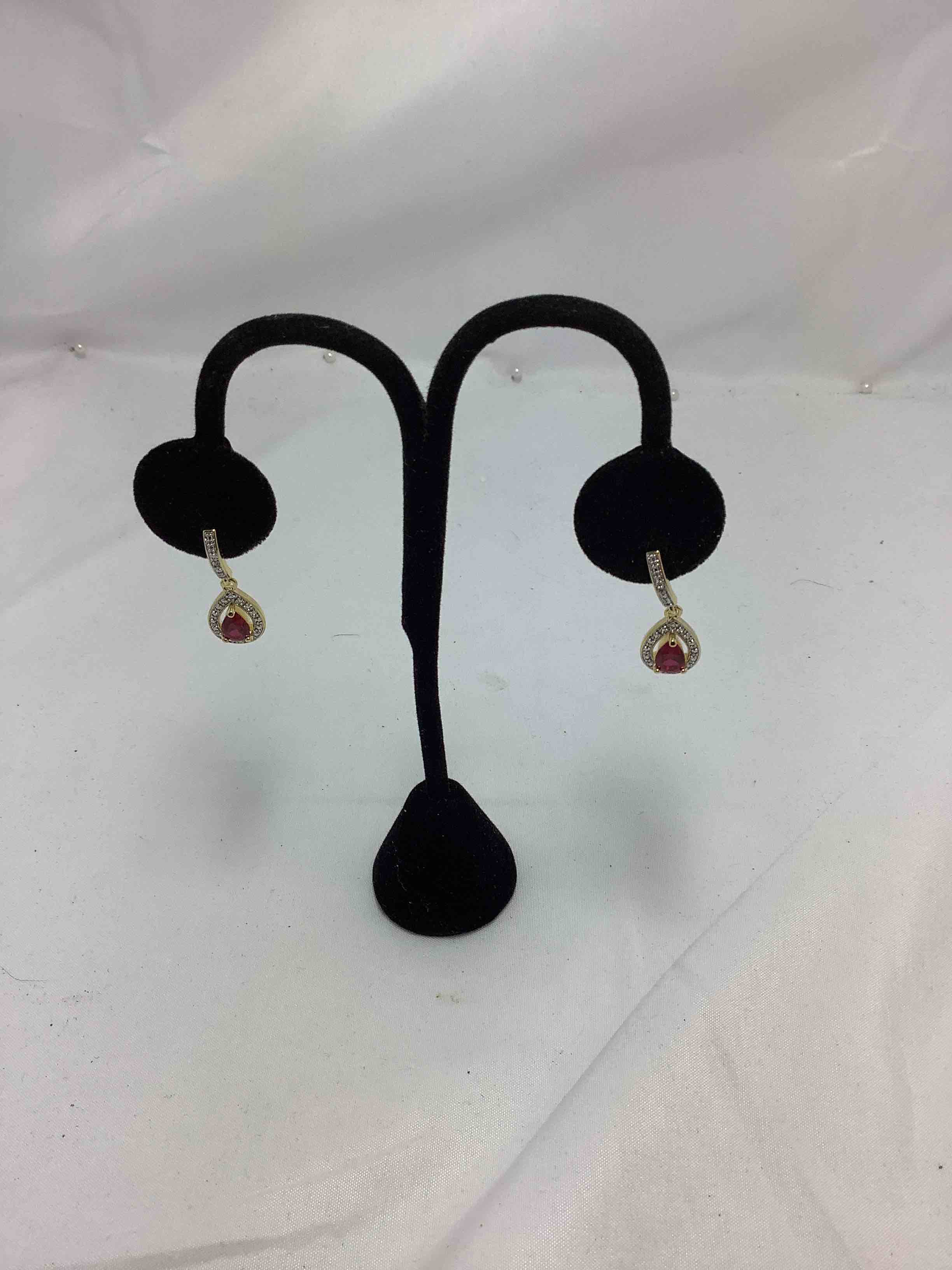 Ruby and Diamond Earrings