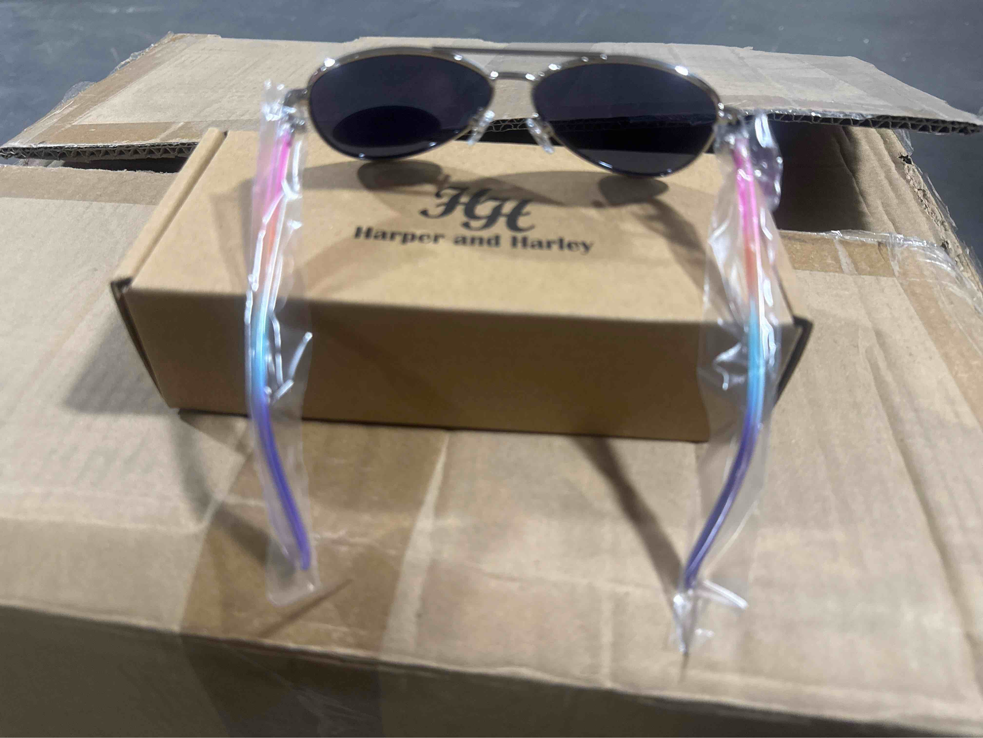 Condition photo showing Brand New for harper and harley uv400 sunglasses smoke/ silver 