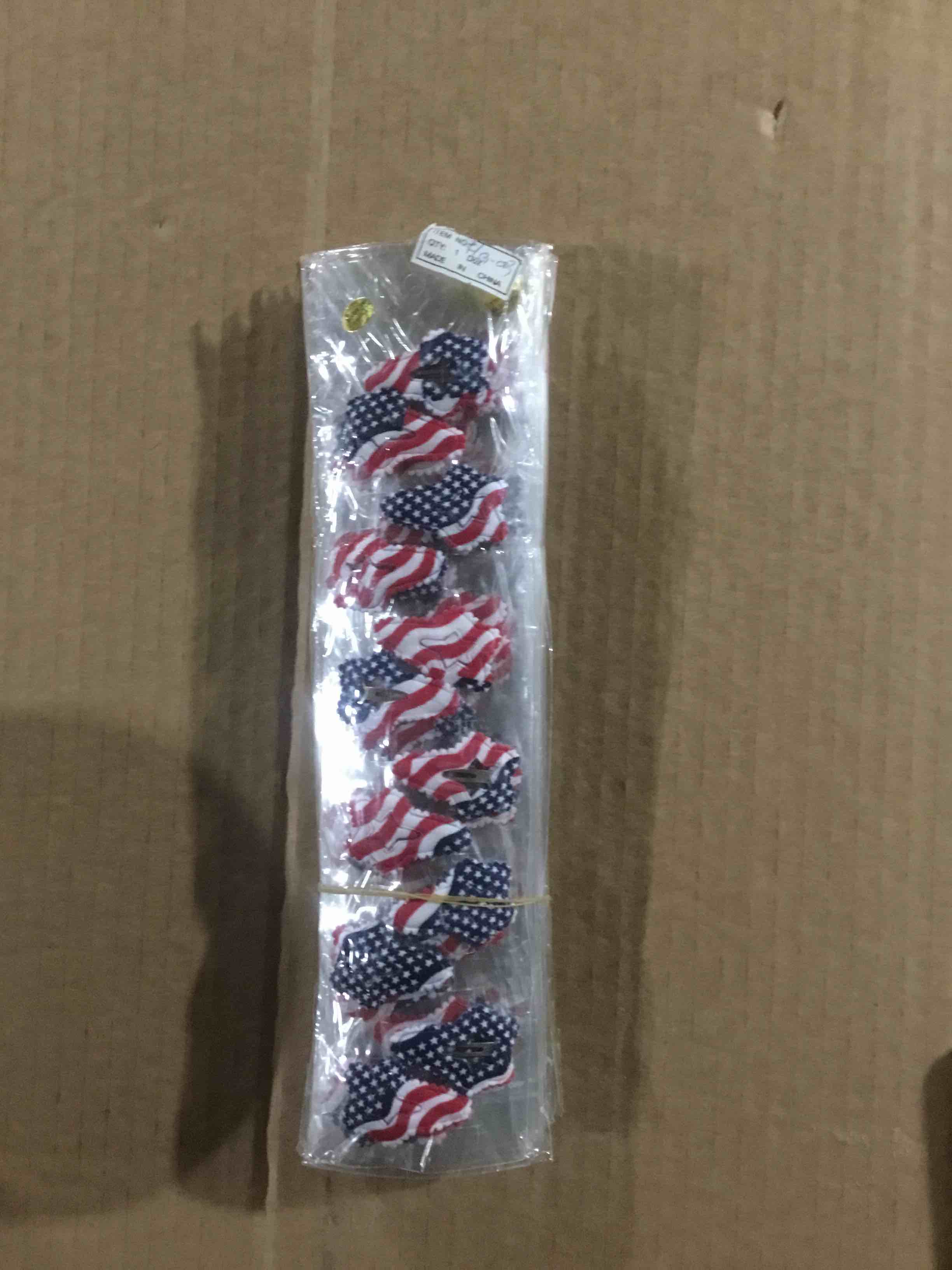  (12 Hair clip pack ,120 hair clip total )of United States Independence Day