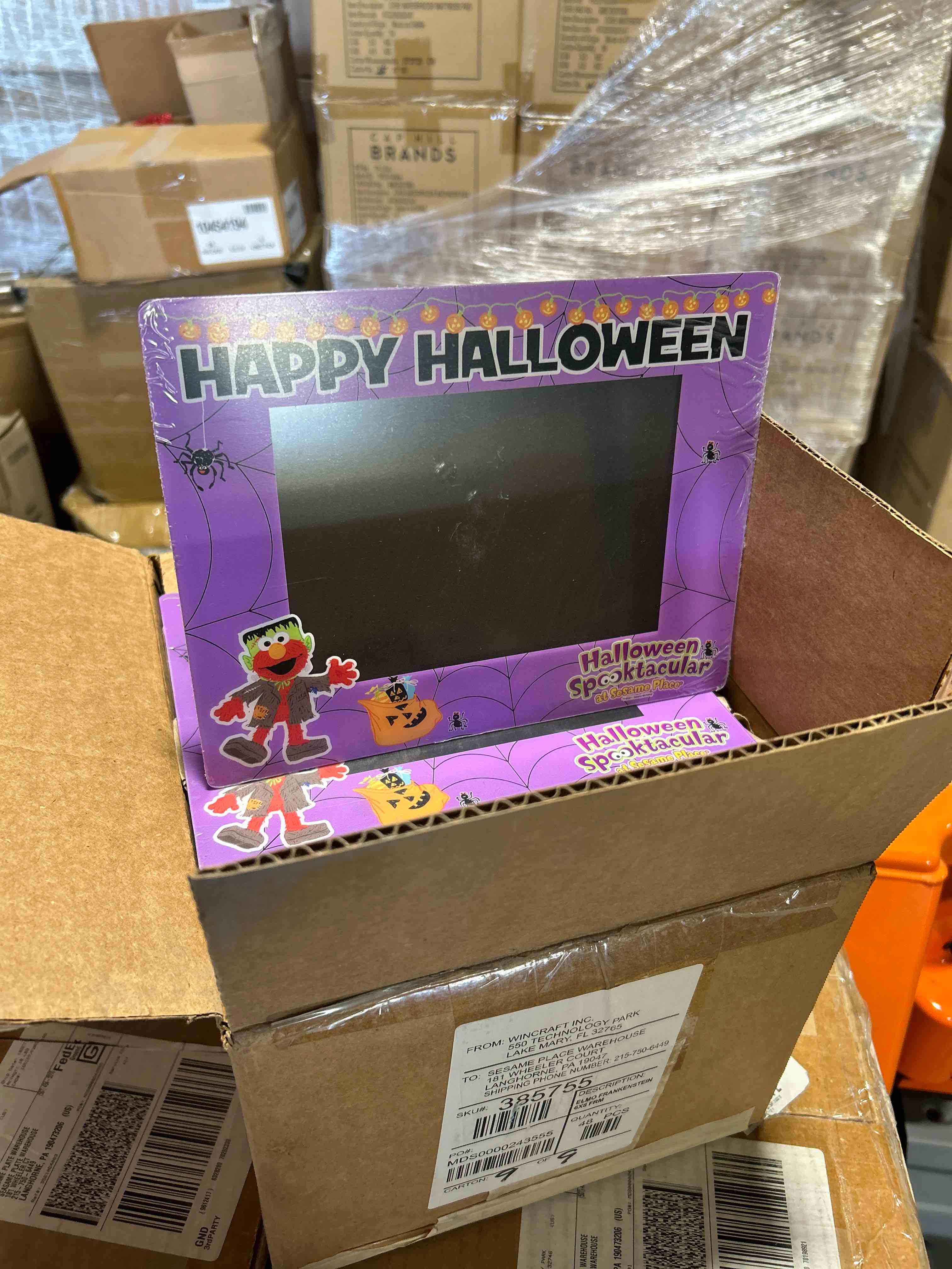 case of 48 happy Halloween picture frames