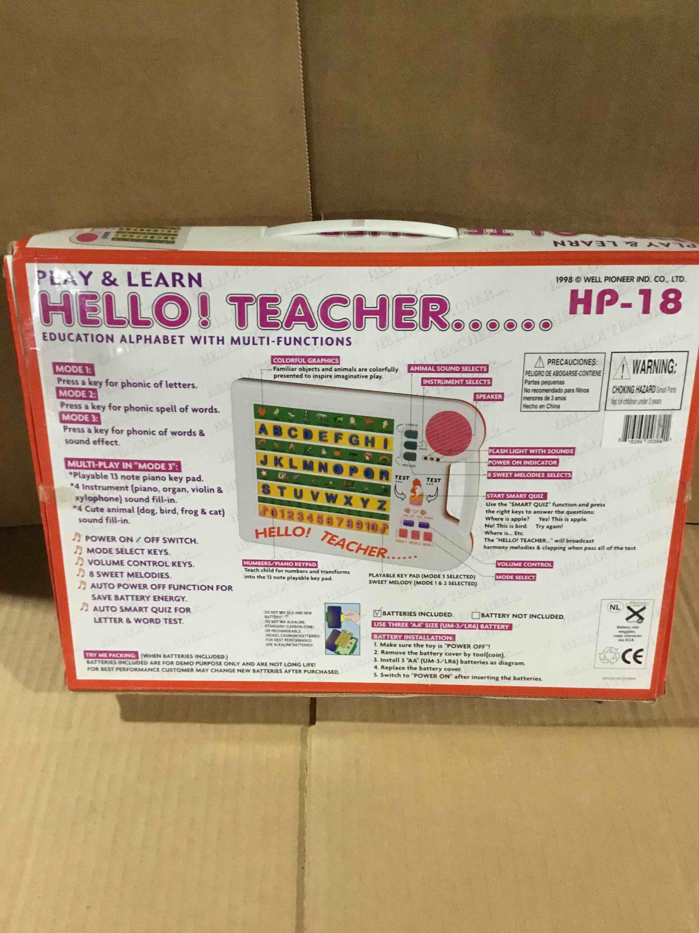 Condition photo showing New/Like New for  Education Alphabet With Multi-Functions “Hello Teacher” Play & Learn