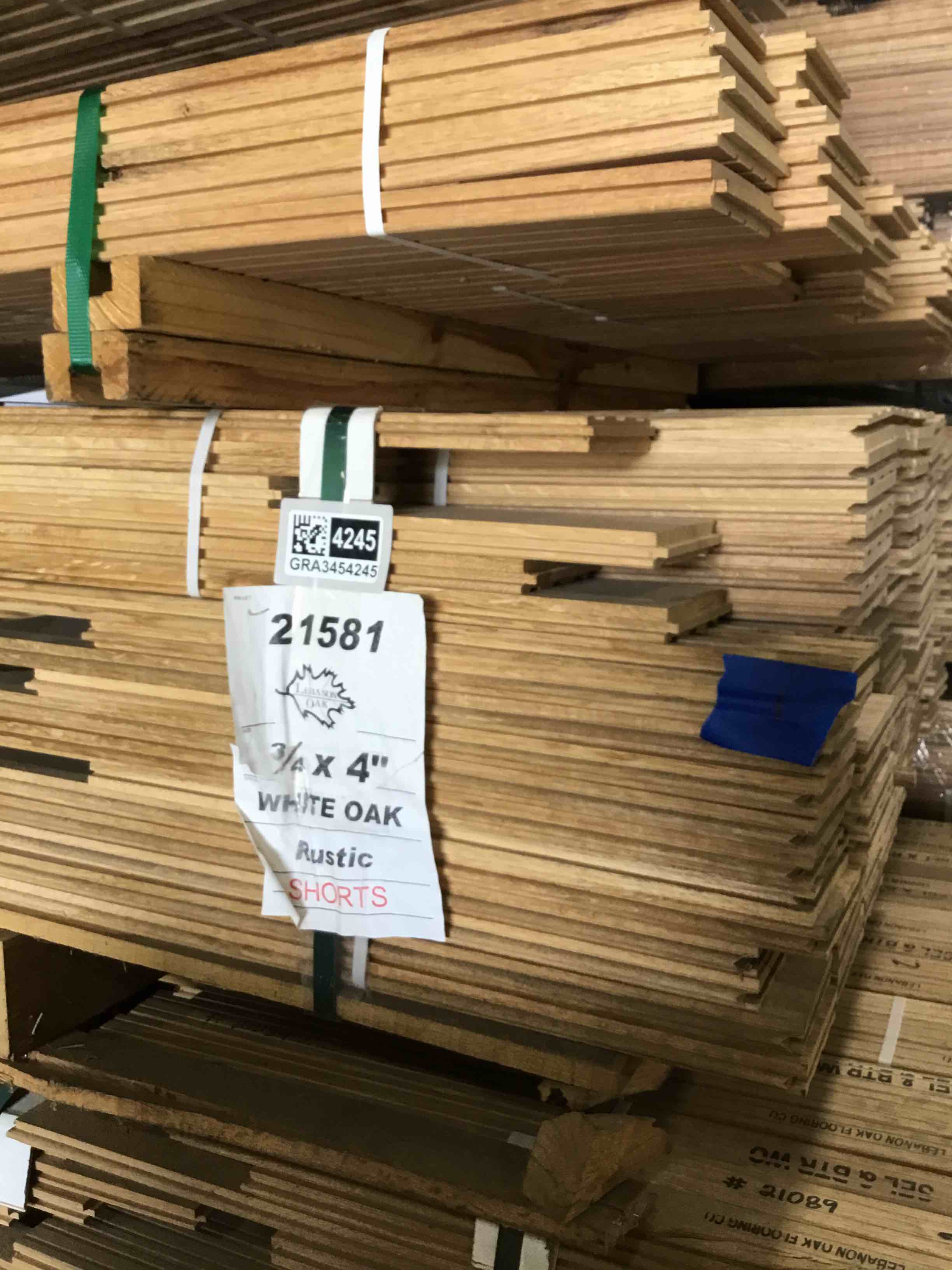Solid hardwood flooring. 4 inches wide by 3/4 of an inch thick. Beautiful rustic grade with lots of character and unique features that make it perfect for your home! 189 square feet
