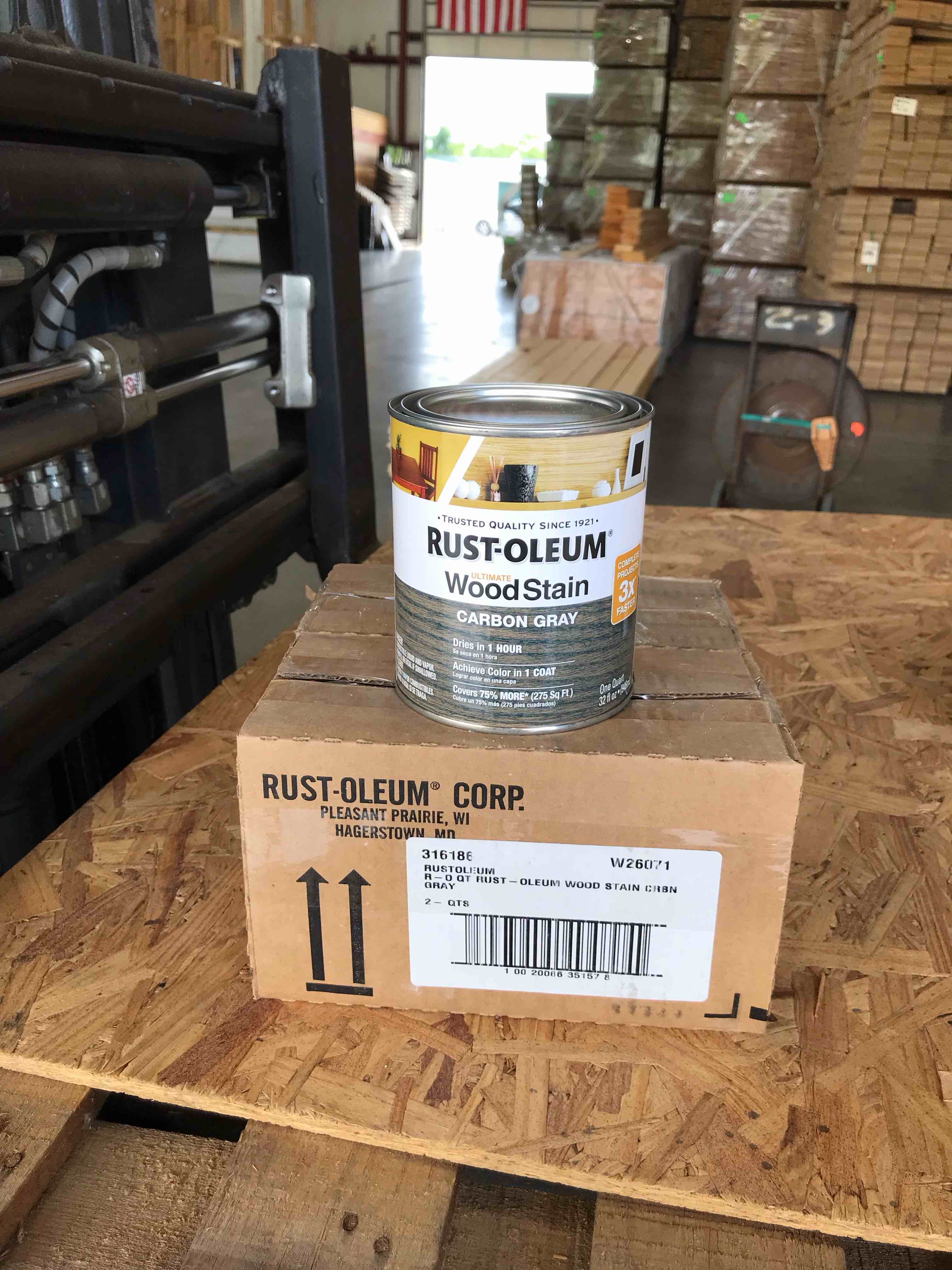 Rustoleum Ultimate Wood Stain - Carbon Gray - Lot of 4 Quarts