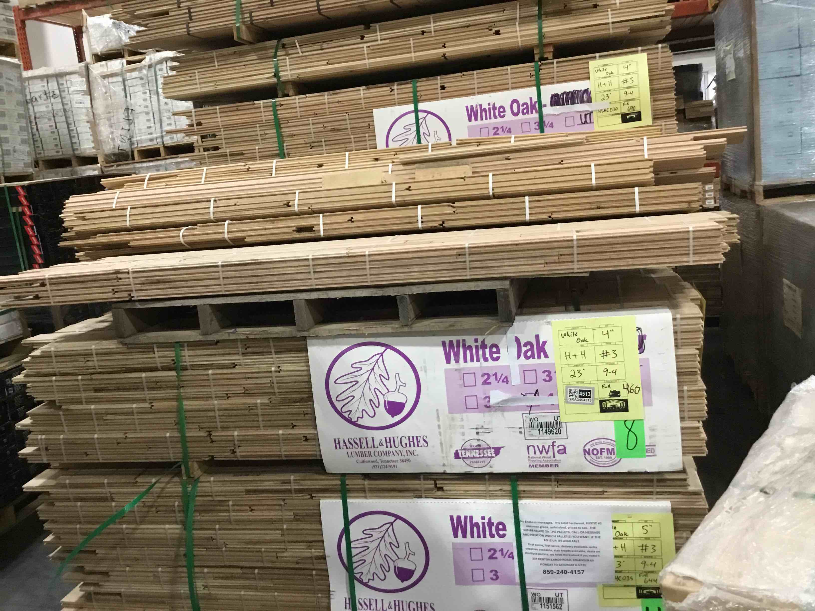 White Oak Solid Hardwood Flooring. SATURDAY PICKUP AND DELIVERY AVAILABLE!!