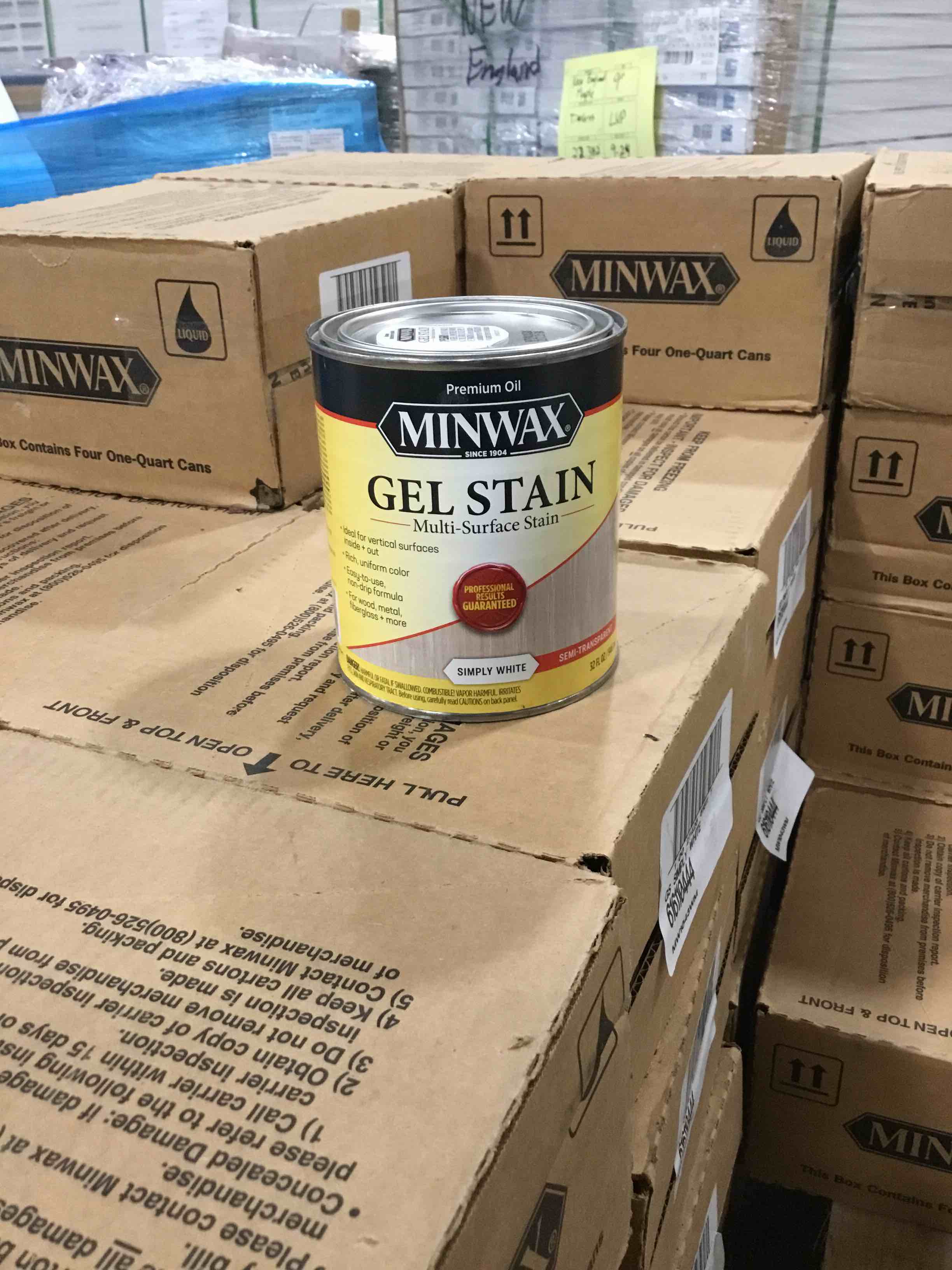 Minwax Stain Simply White - lots of 4 quarts 