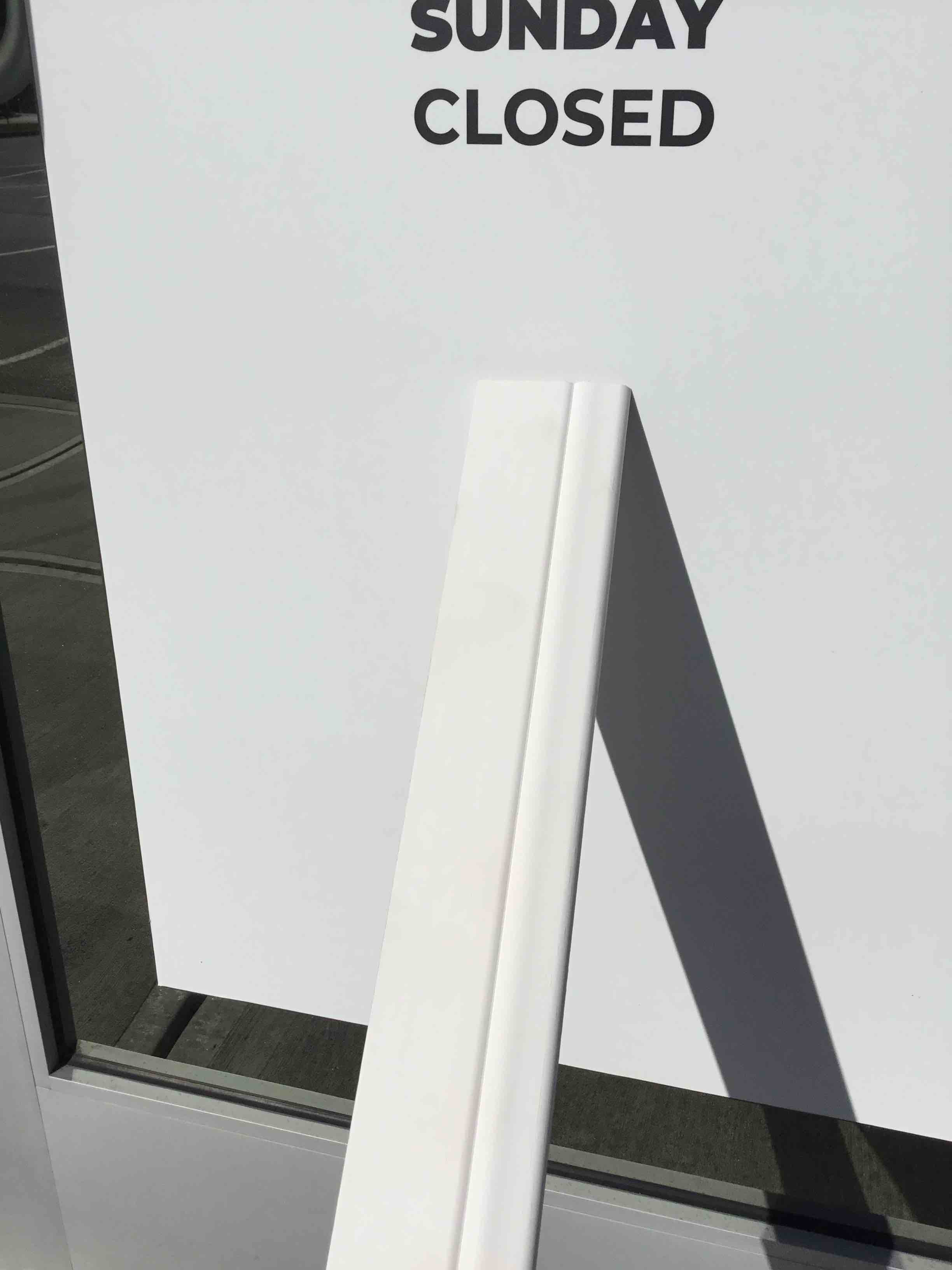 Primed White Baseboard. SATURDAY PICKUP AND DELIVERY AVAILABLE!