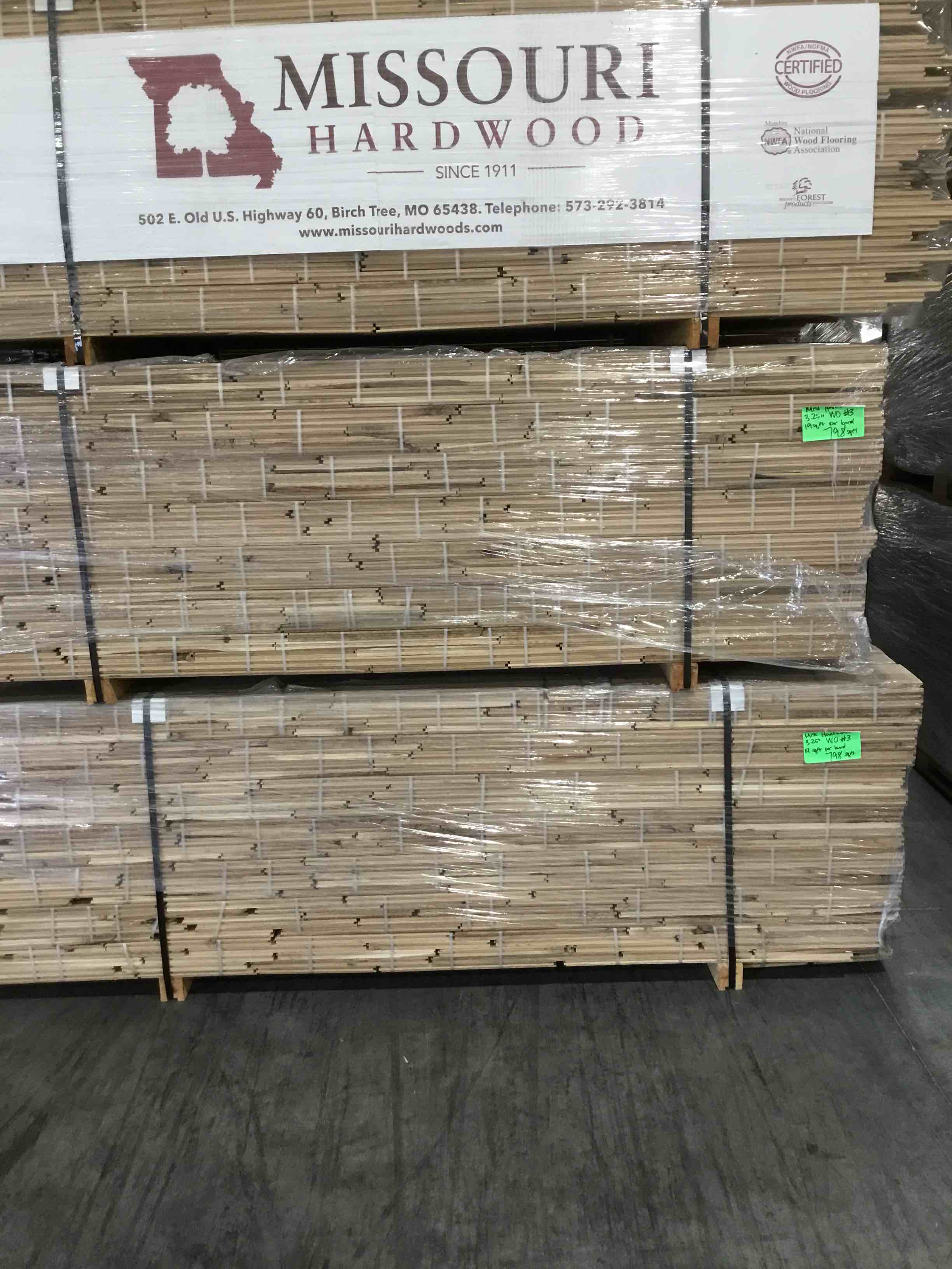 Rustic 3.25" Solid White Oak Unfinished Hardwood Flooring 