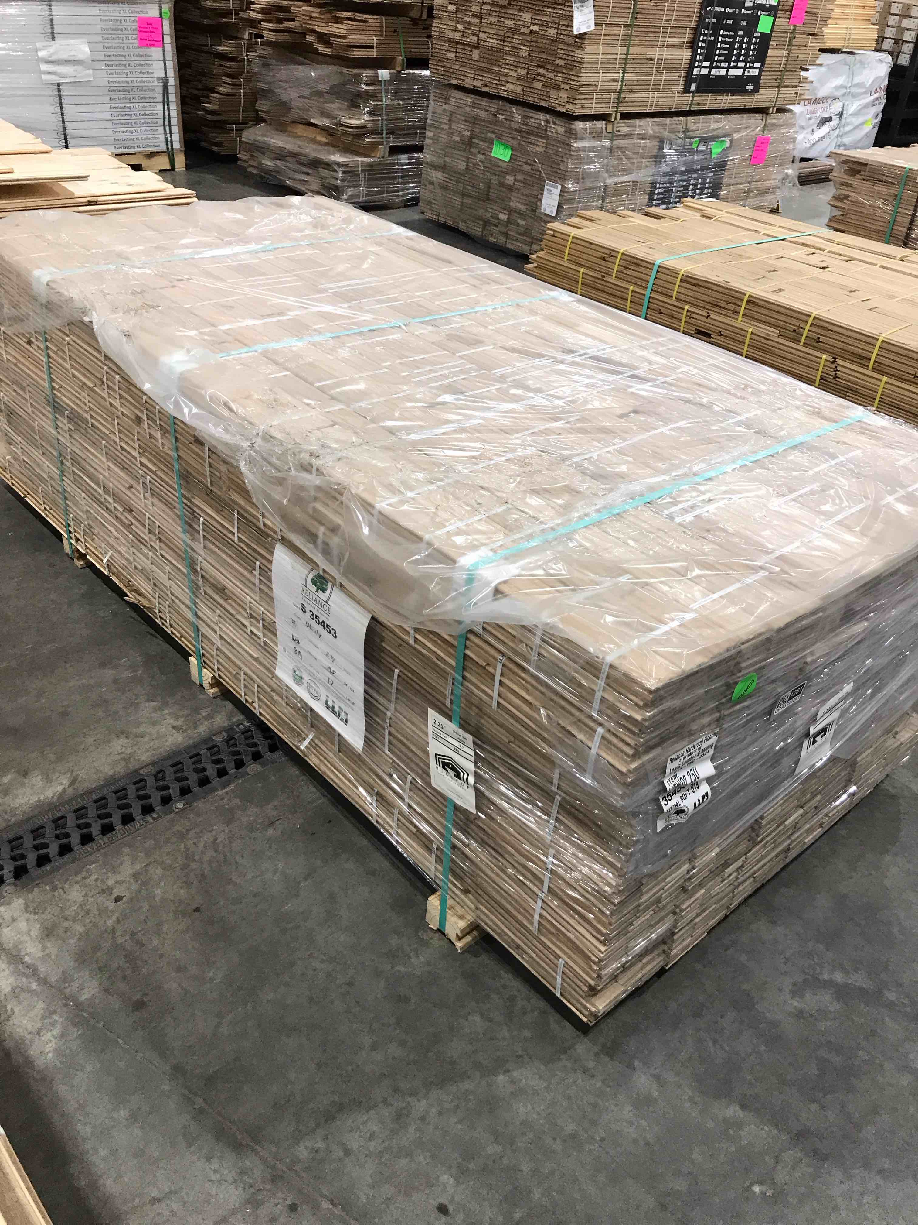 Beautiful 2.25" Solid White Oak Unfinished Hardwood Flooring