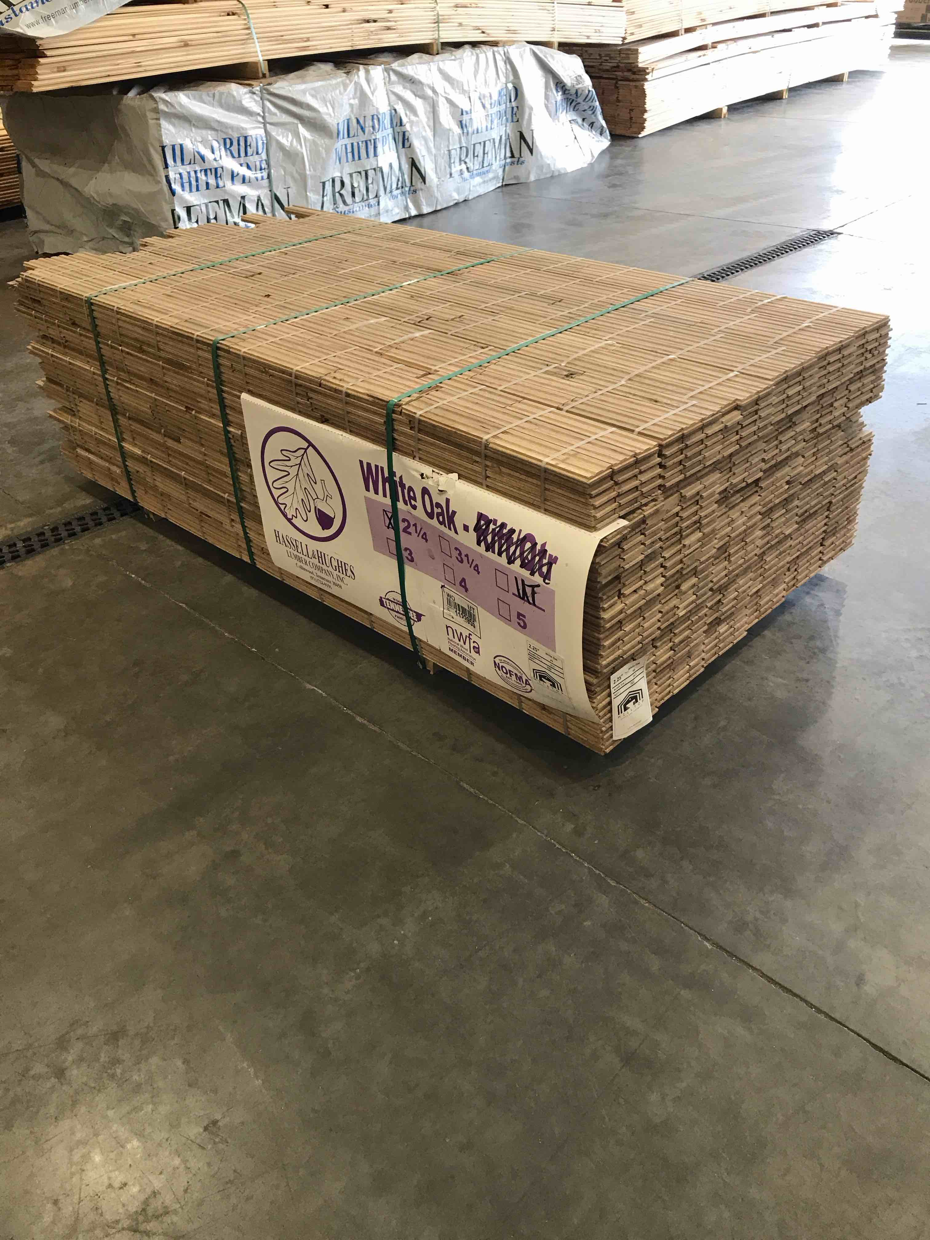 NEW DAYTON LOCATION! Beautiful 2.25" Solid White Unfinished Hardwood Flooring