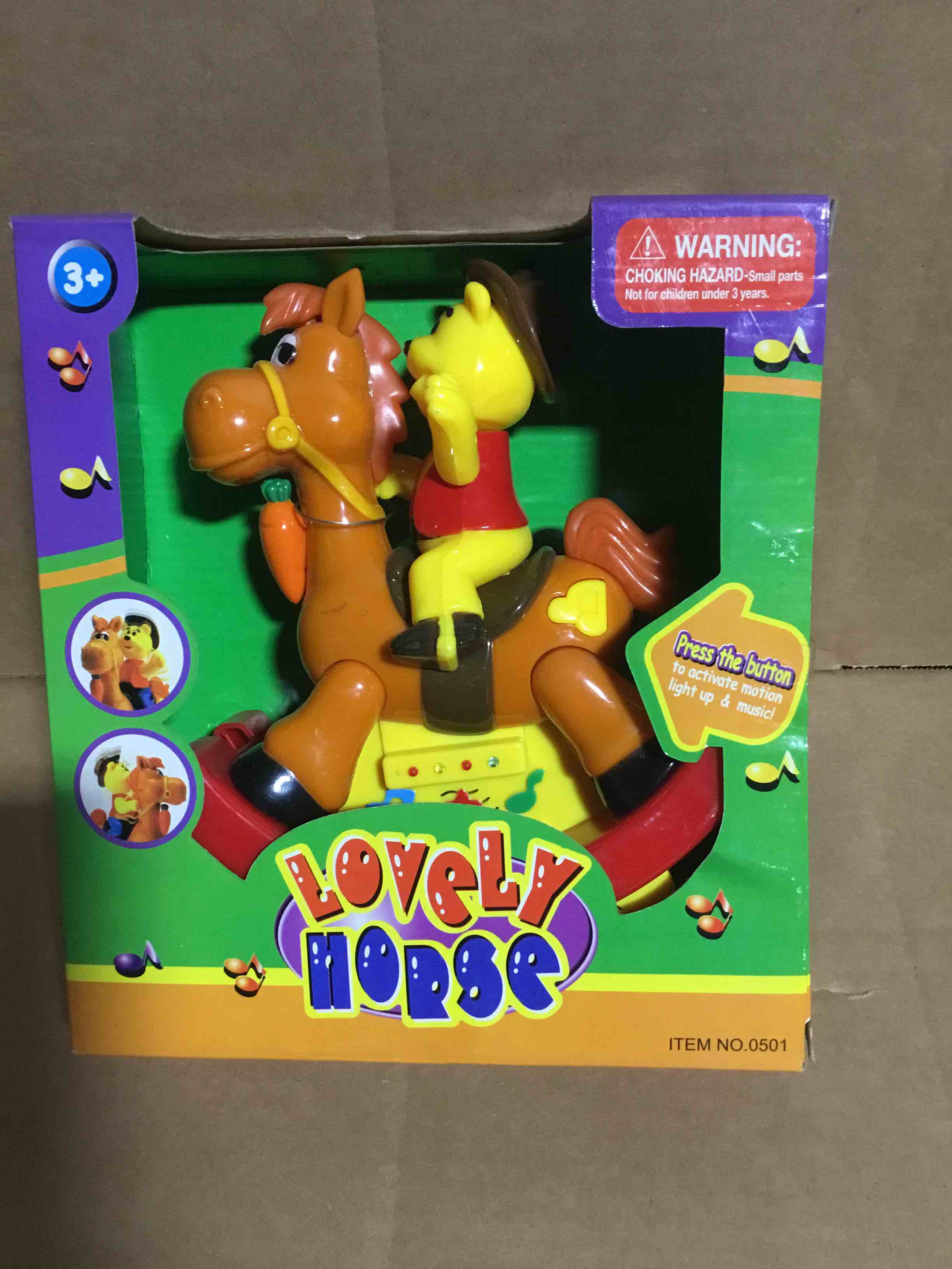 Toy Horse with Music and Swing Function