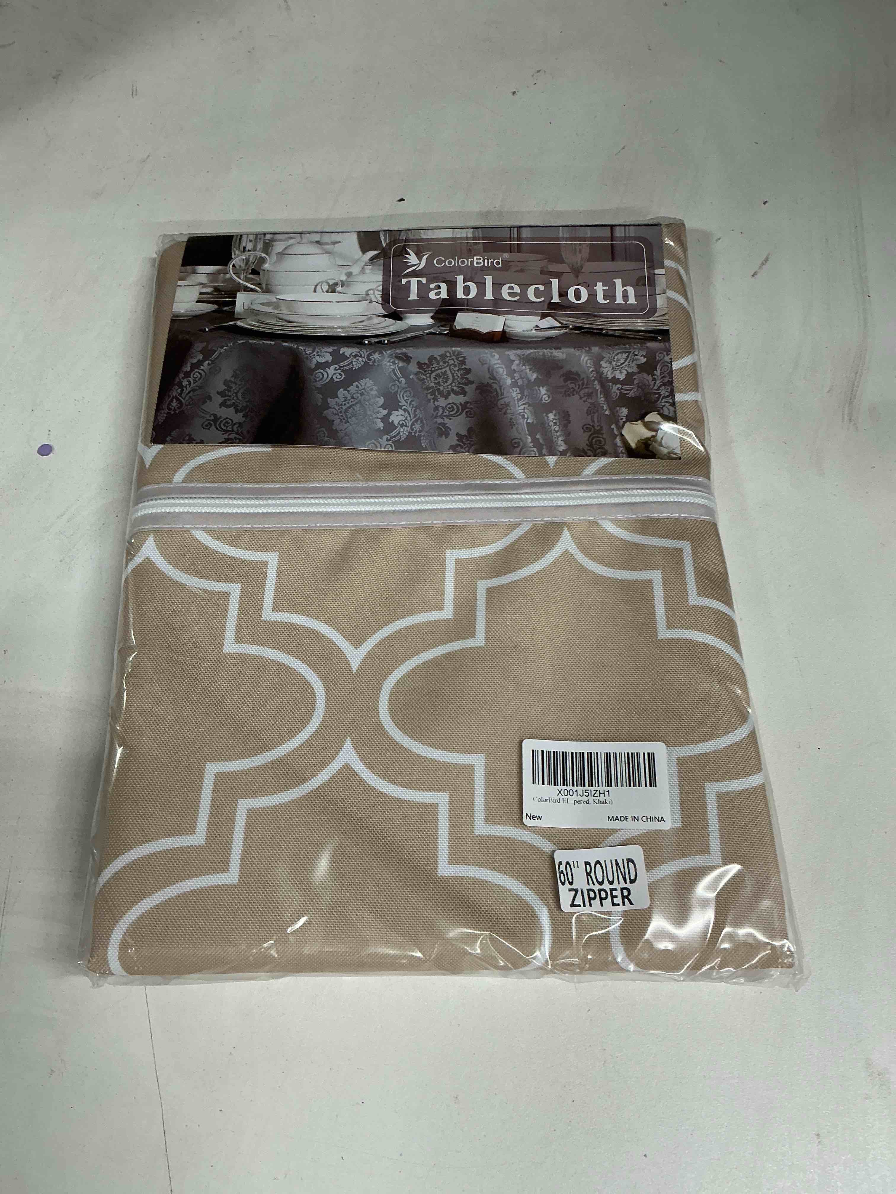 ColorBird Tabkecloth 60” Round Zipper