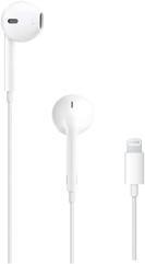 Apple EarPods Headphones with Lightning Connector, Wired Ear Buds for iPhone with Built-in Remote to Control Music, Phone Calls, and Volume