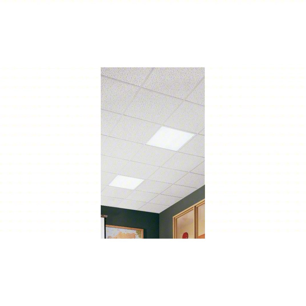 ARMSTRONG Ceiling Tile: 705A, Fissured, 24 in x 24 in, Angled Tegular, 15/16 in Grid Size, 16 PK
