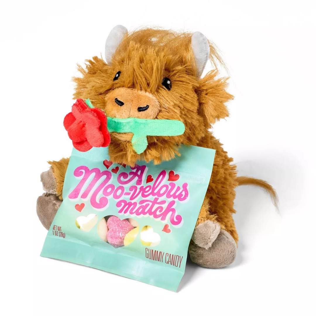 Case Pack of Cow Plush & Gummies